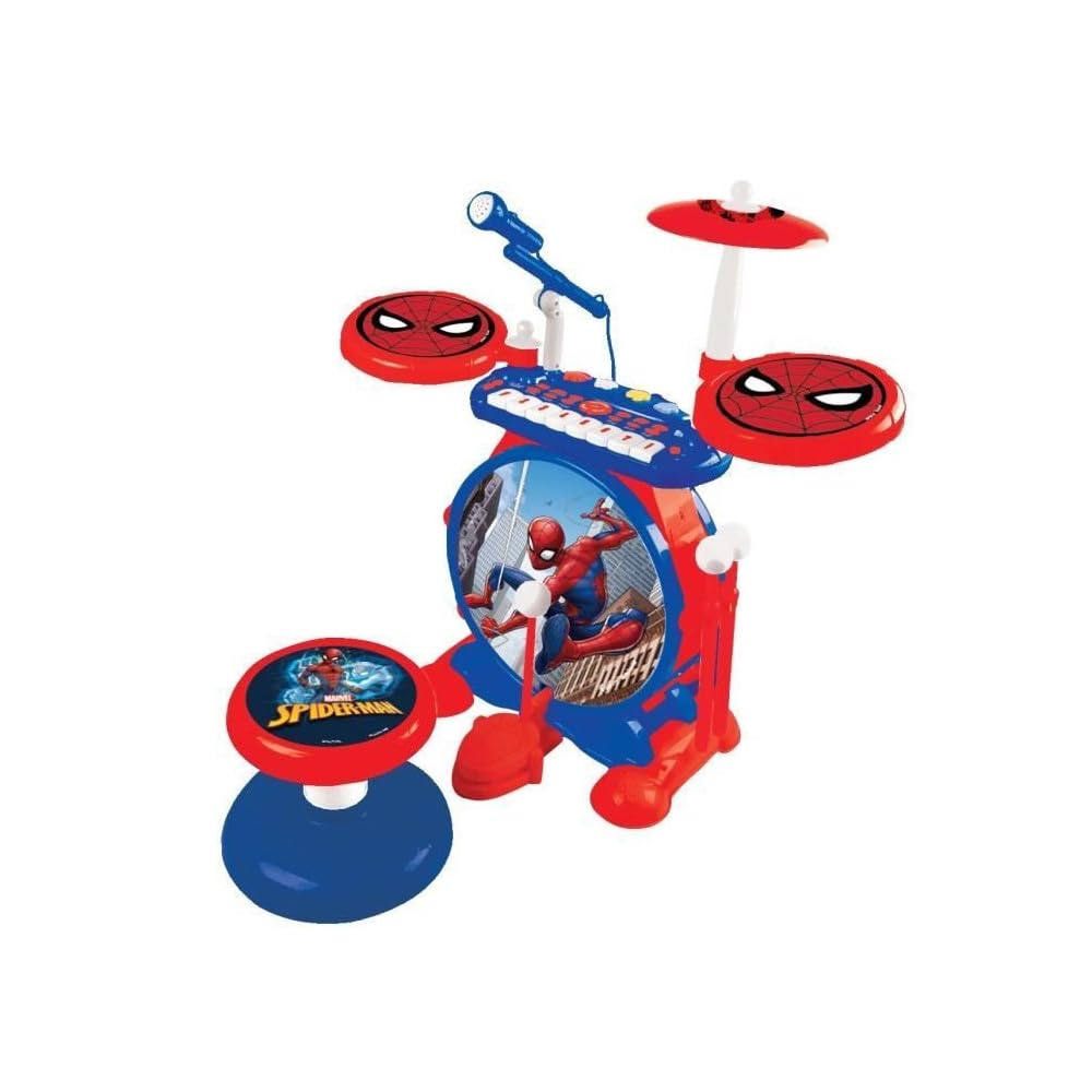 Lexibook K610SP Spider-Man batteria elettronica 3 in 1