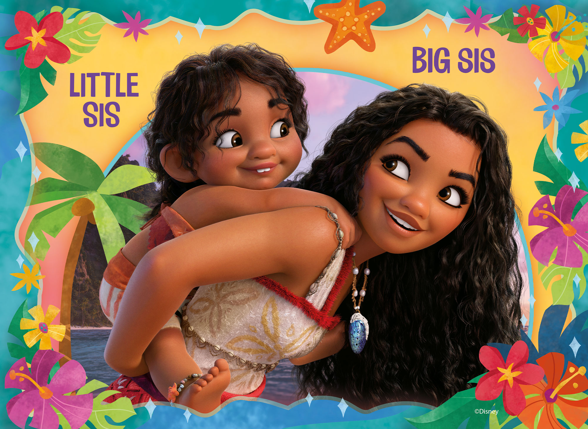 Lisciani Disney Maxifloor 4x48 puzzle Oceania 2 double-face