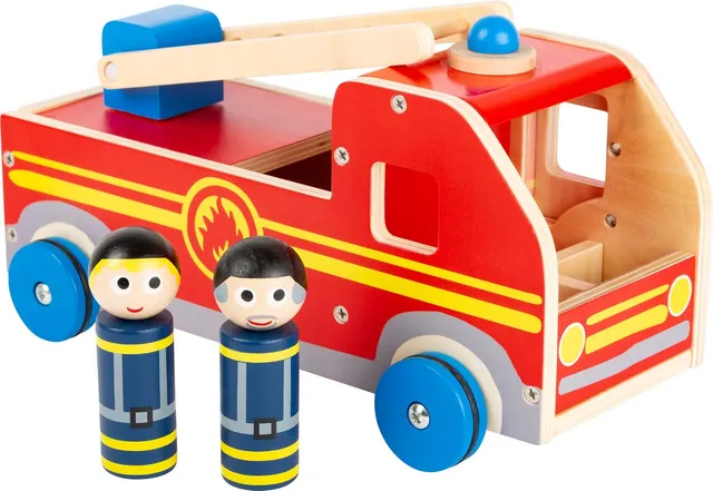 smallfoot 11456 camion pompieri legno grande 3 anni
