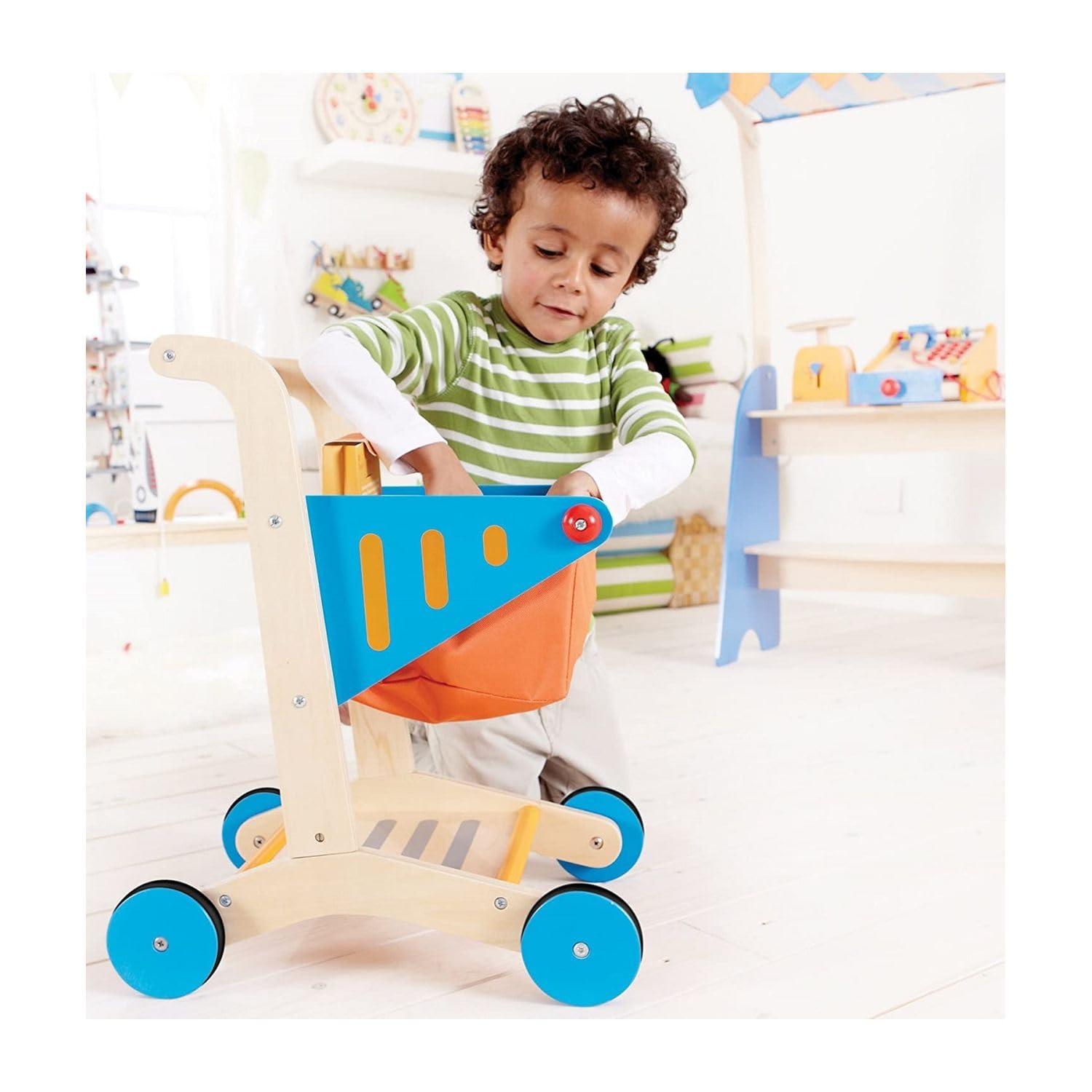 Hape E3123 Carrello della Spesa Legno Gioco da 3 Anni
