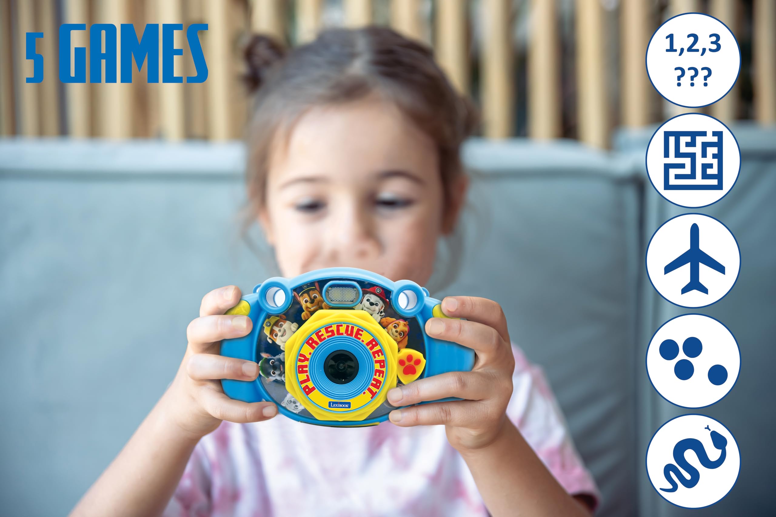 Lexibook Paw Patrol DJ080PA Fotocamera Bambini 4 in 1 Blu
