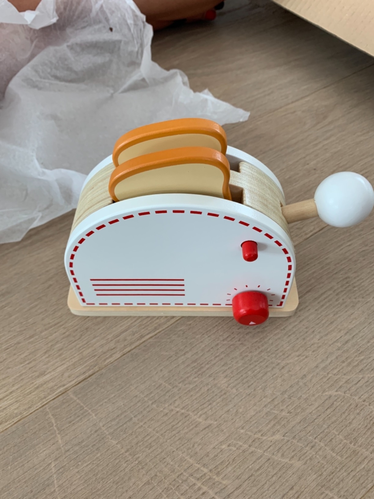 smallfoot set utensili cucina legno tostapane mixer 3 pezzi