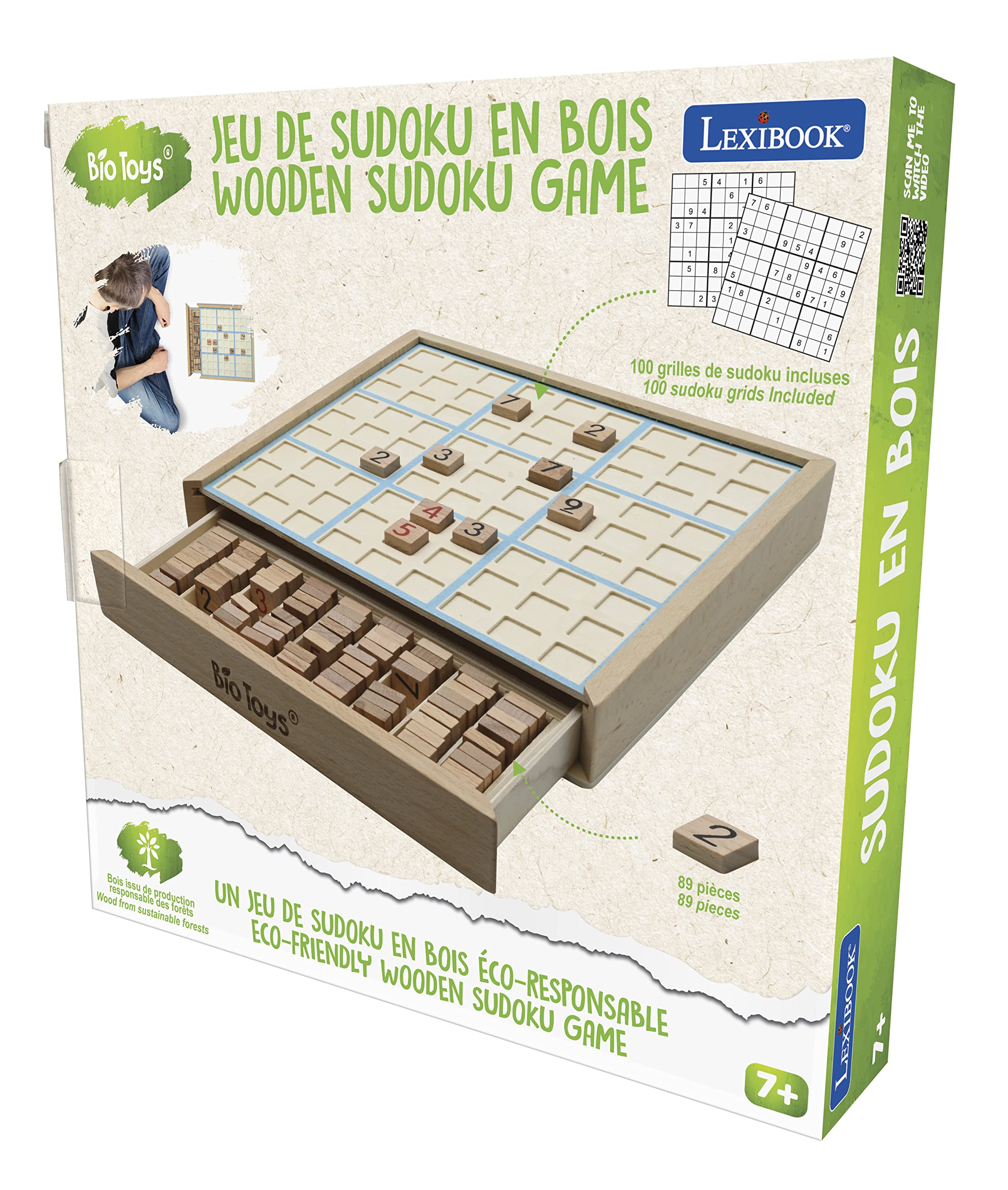 Lexibook Bio Toys JGW150 sudoku in legno 81 pezzi
