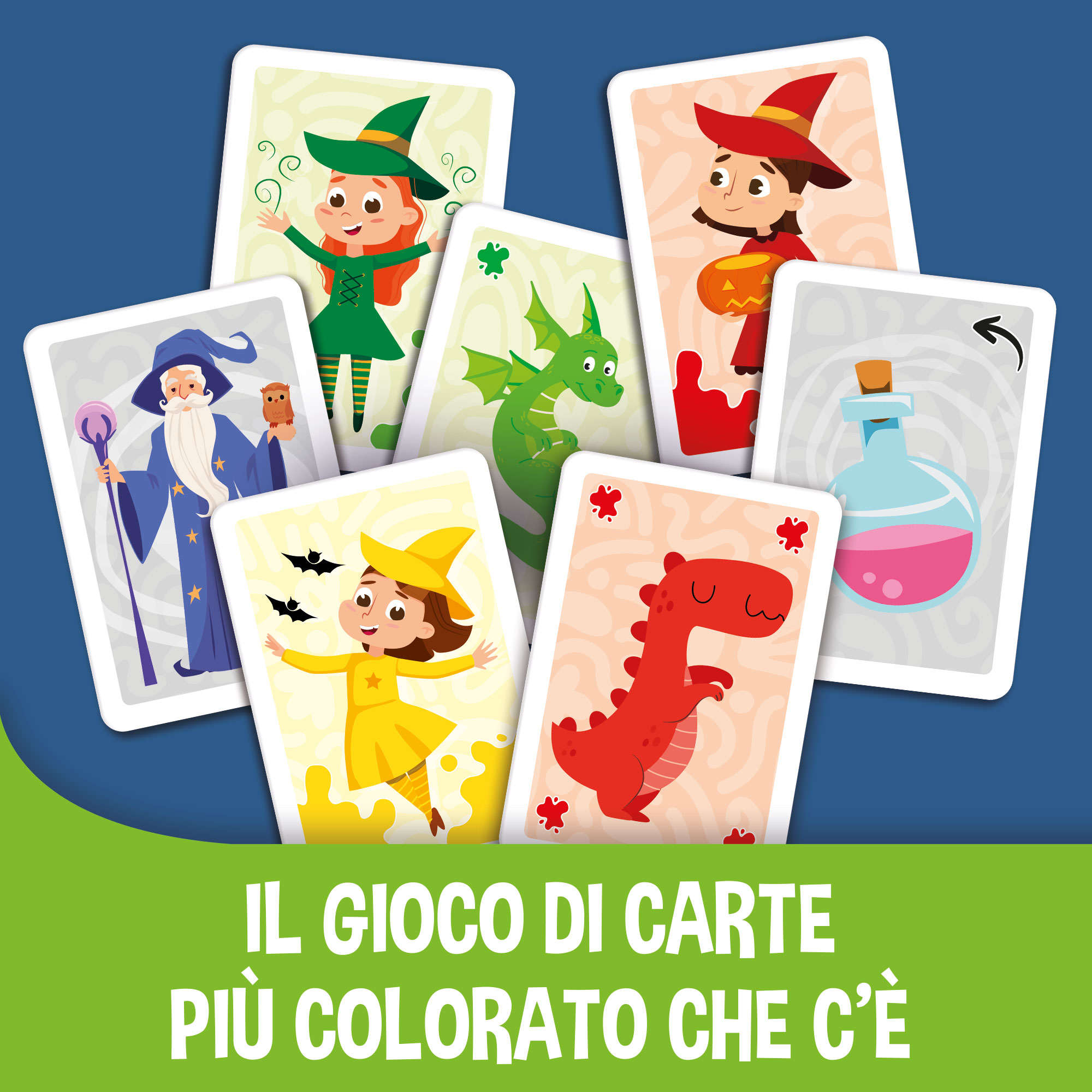Lisciani Ludoteca Strega Comanda Colore gioco carte bambini