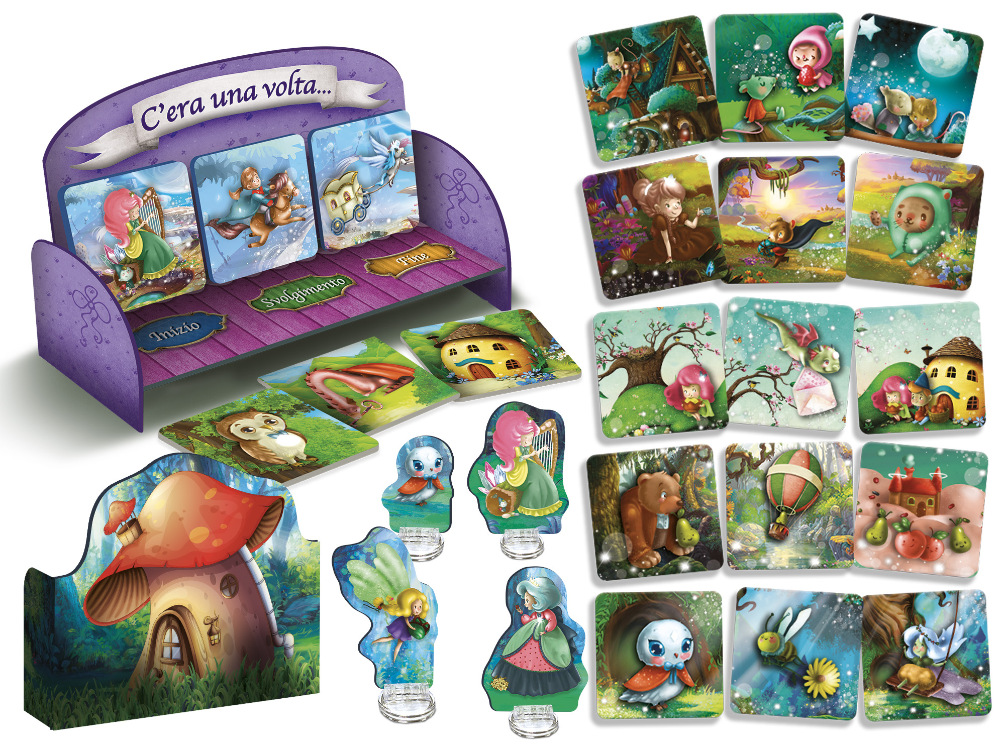 Lisciani Montessori L'Inventafavole Mondo Fantastico gioco carte