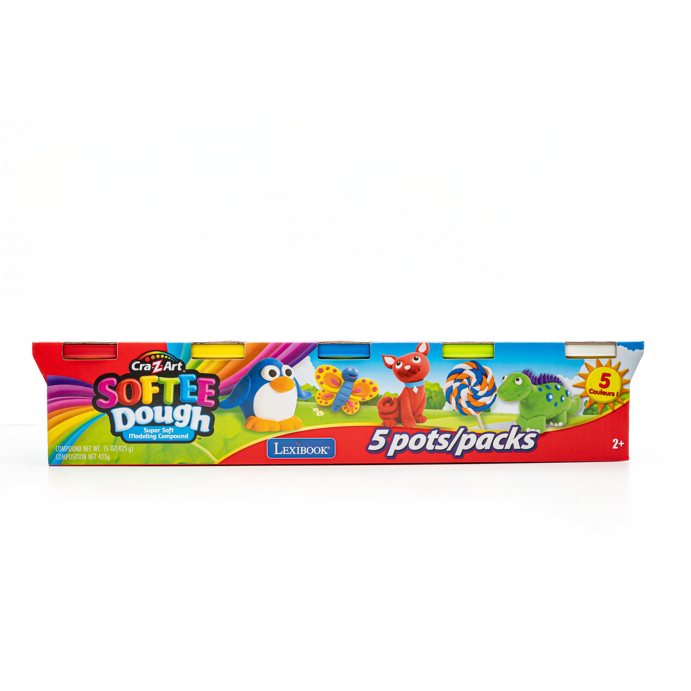 Lexibook Softee CRDOUGH2 paste modellabili 5 colori