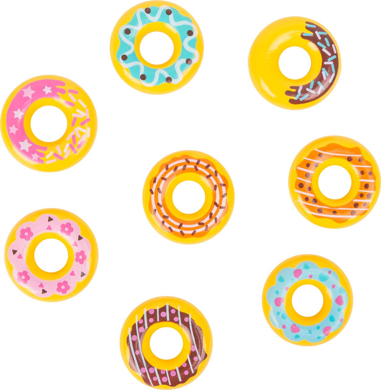 smallfoot 11069 donut giocattolo 8 pezzi legno