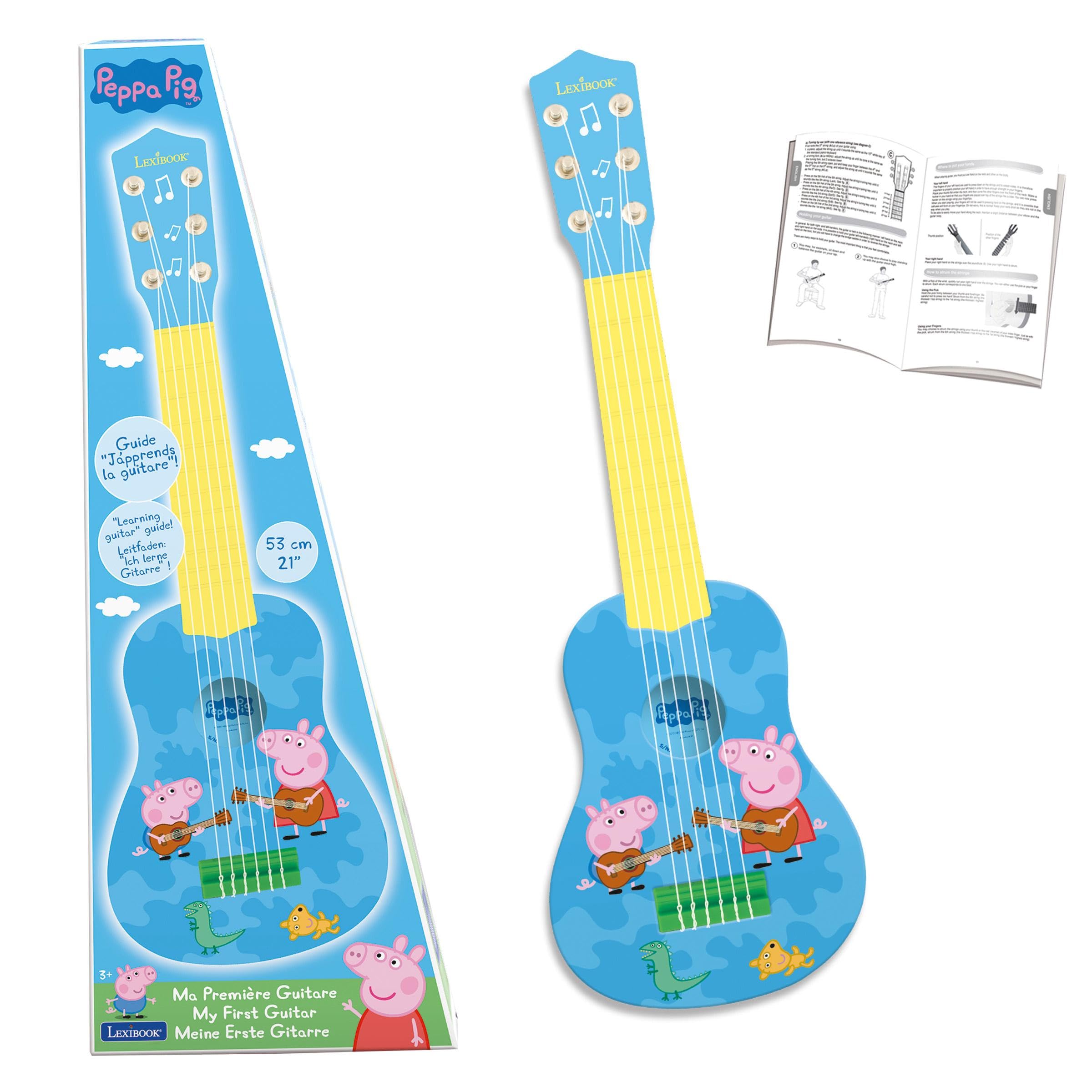Lexibook Peppa Pig K200PPLXB chitarra bambini blu giallo 53 cm