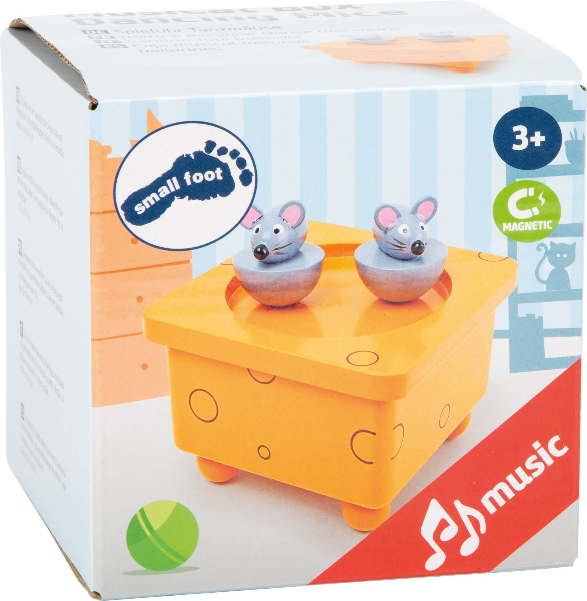 smallfoot carillon topi ballerini in legno melodia
