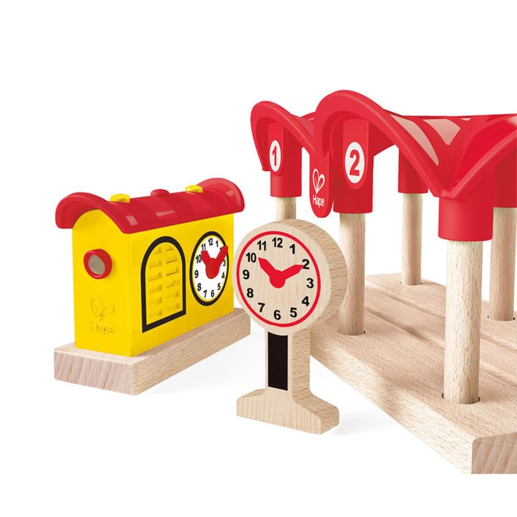 Hape Stazione Treni Registra Ascolta stazione 5 pezzi