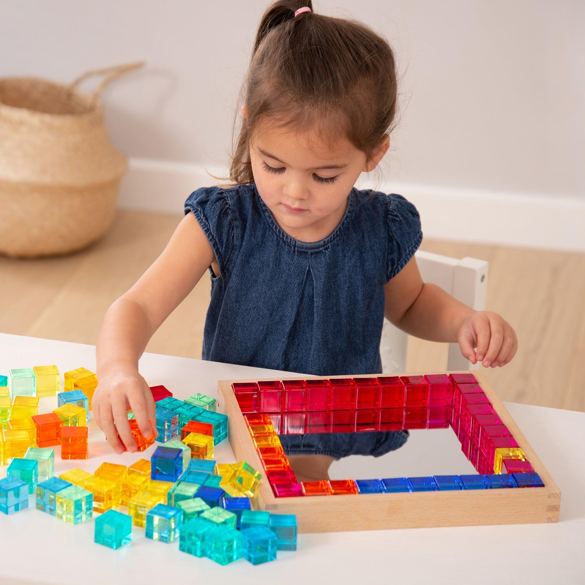 Tickit Gem Cube Mirror Tray cubetti 100 pezzi specchiato