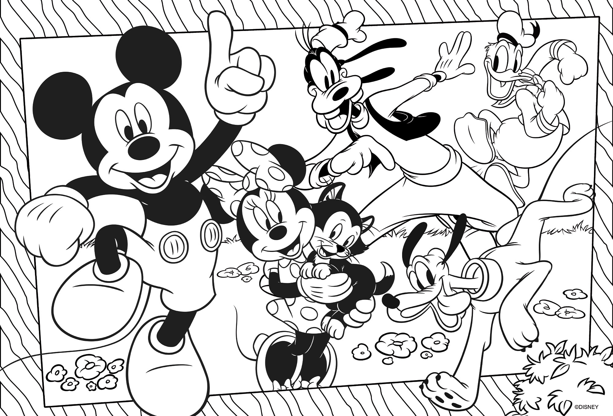 Lisciani Disney Maxifloor 4x48 Mickey maxipuzzle bifacciale