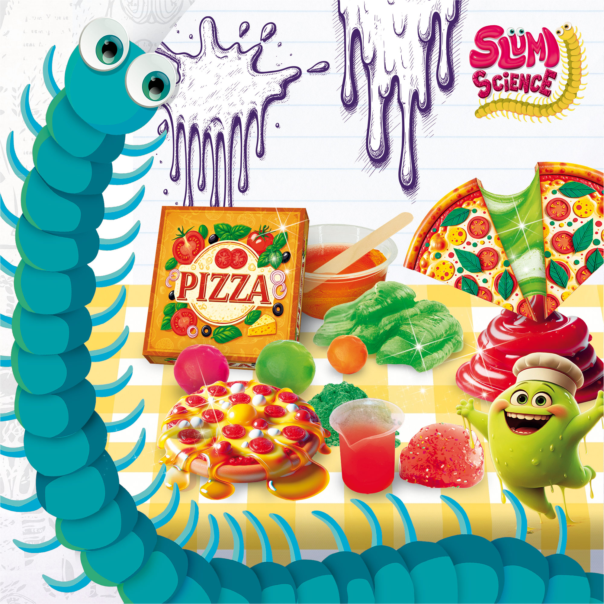 Lisciani Slumi Science Pizza e Slime kit slime creativo