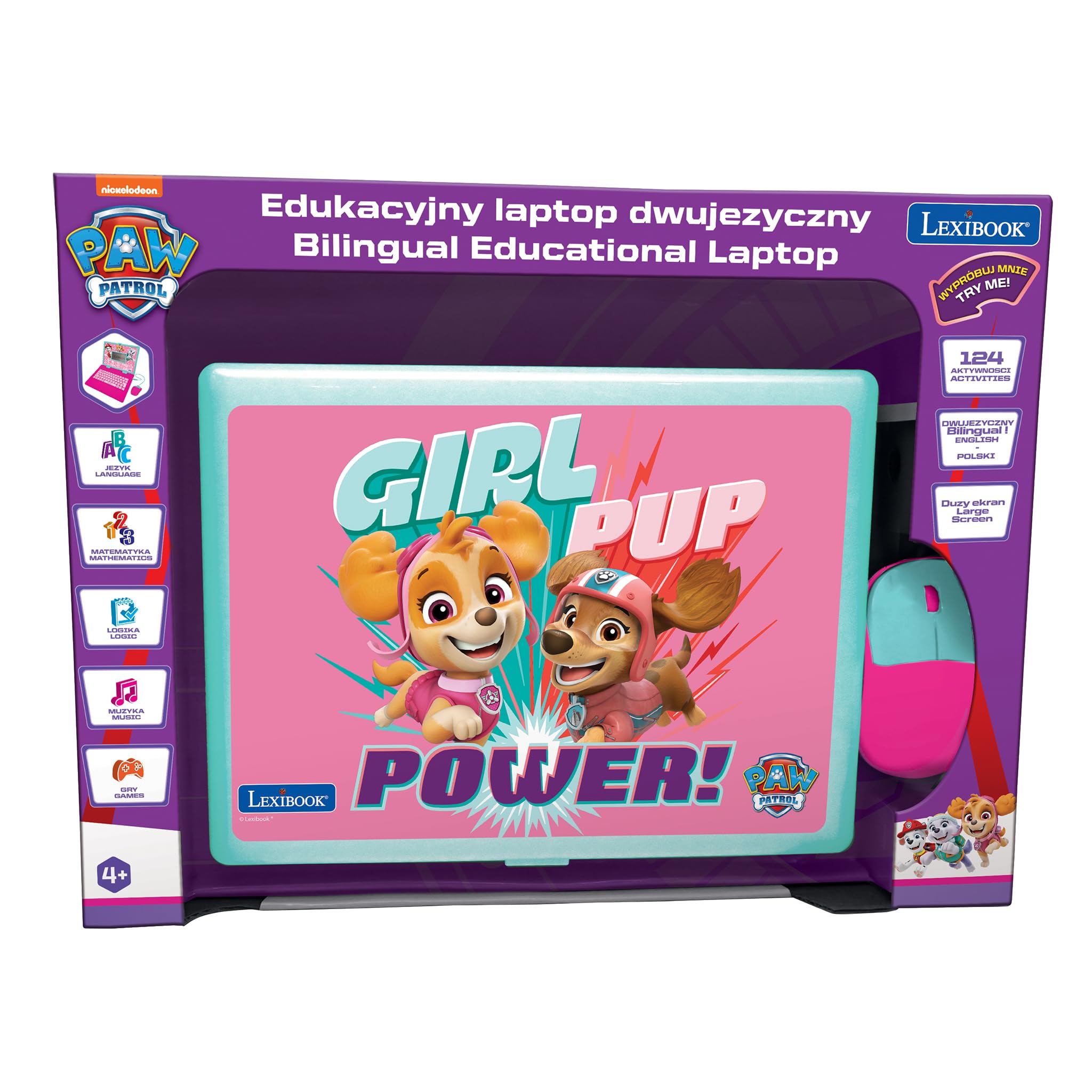 Lexibook Paw Patrol JC598PAGi17 computer rosa bilingue