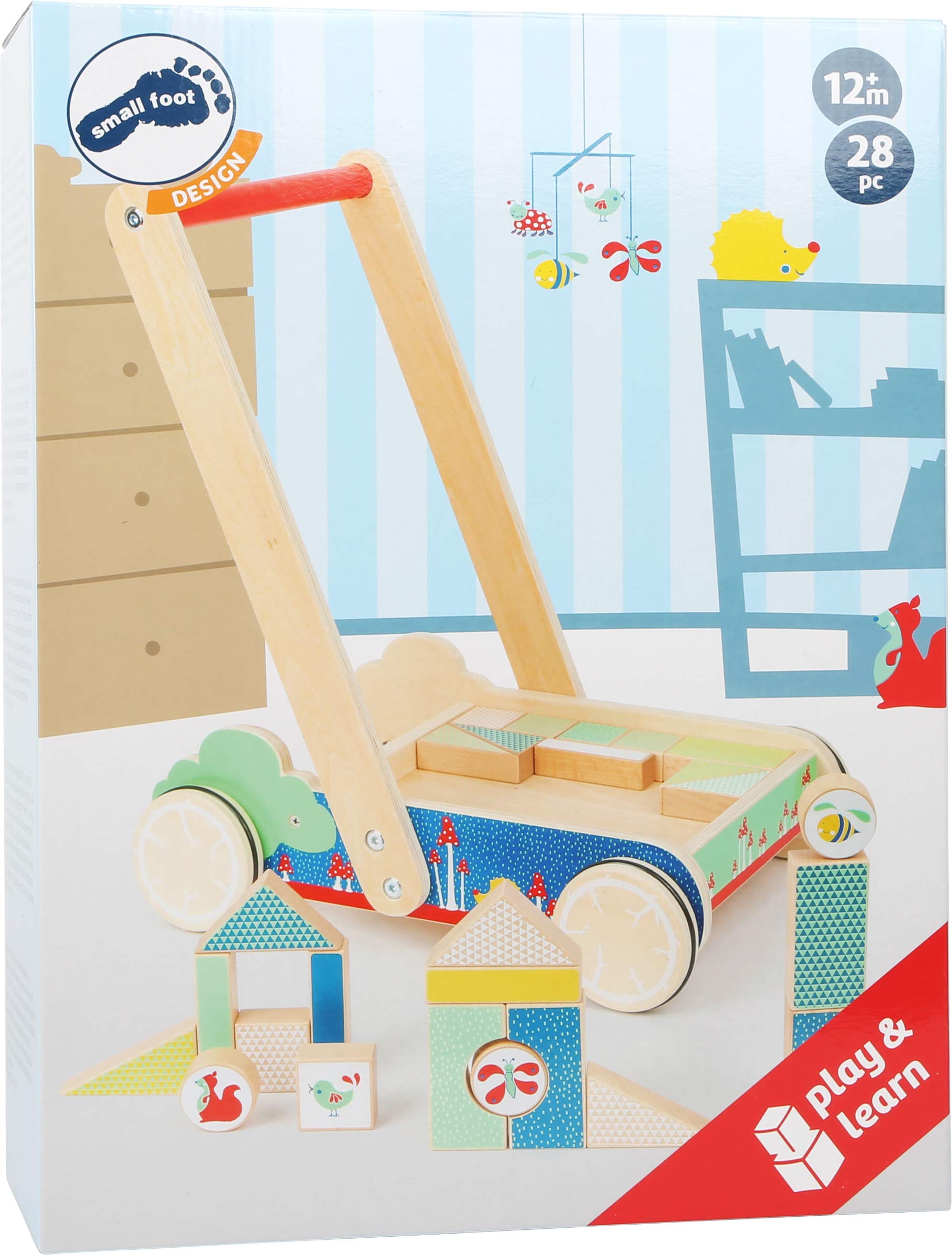 smallfoot Move it! 11435 carrello primi passi legno 27 pezzi