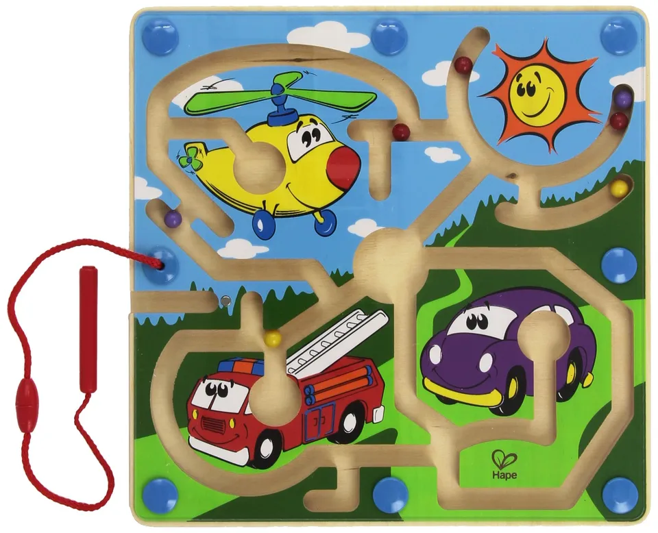 Hape Motori Potenti E1703 labirinto magnetico legno biglie