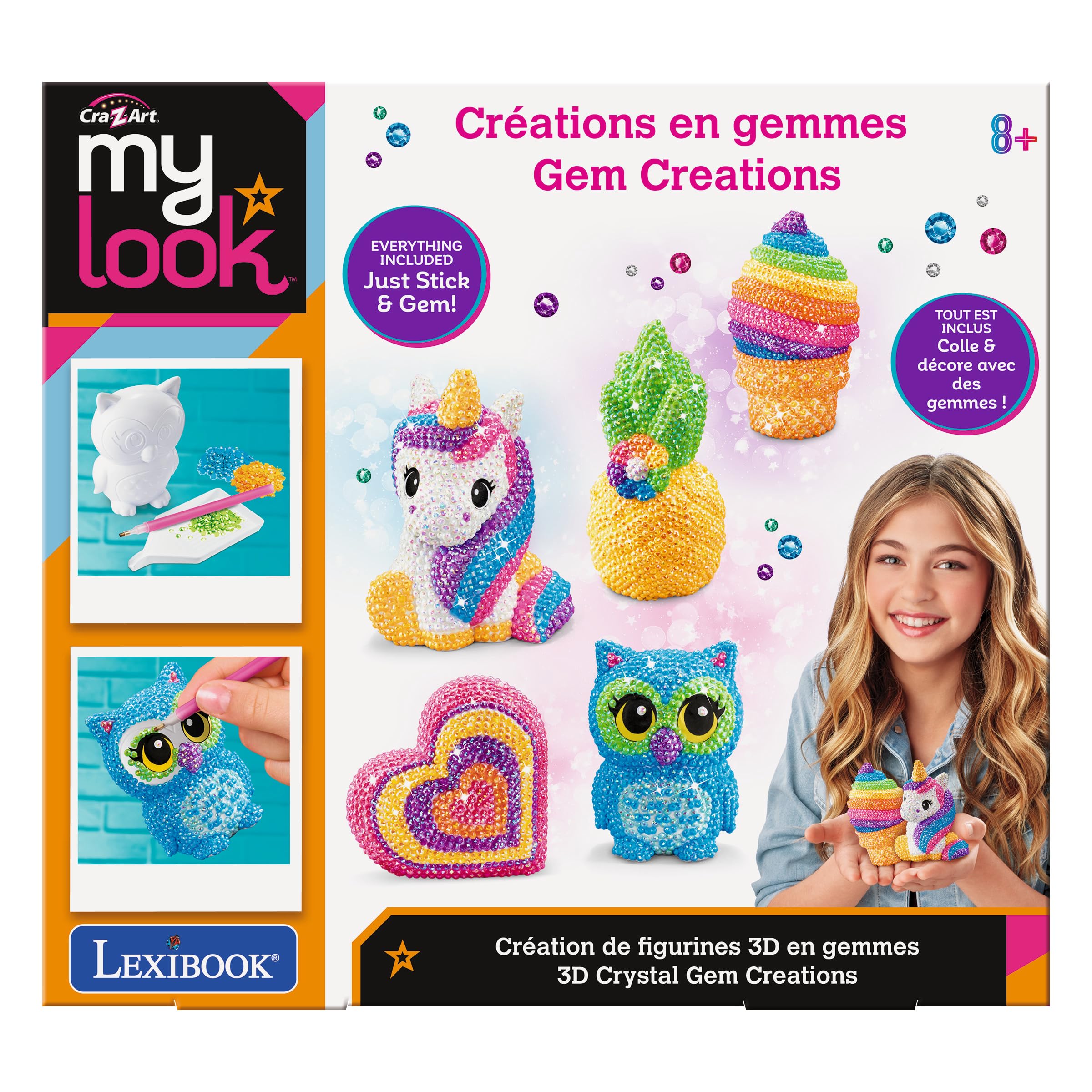 Lexibook CRSS4 kit figurine 3D pietre preziose