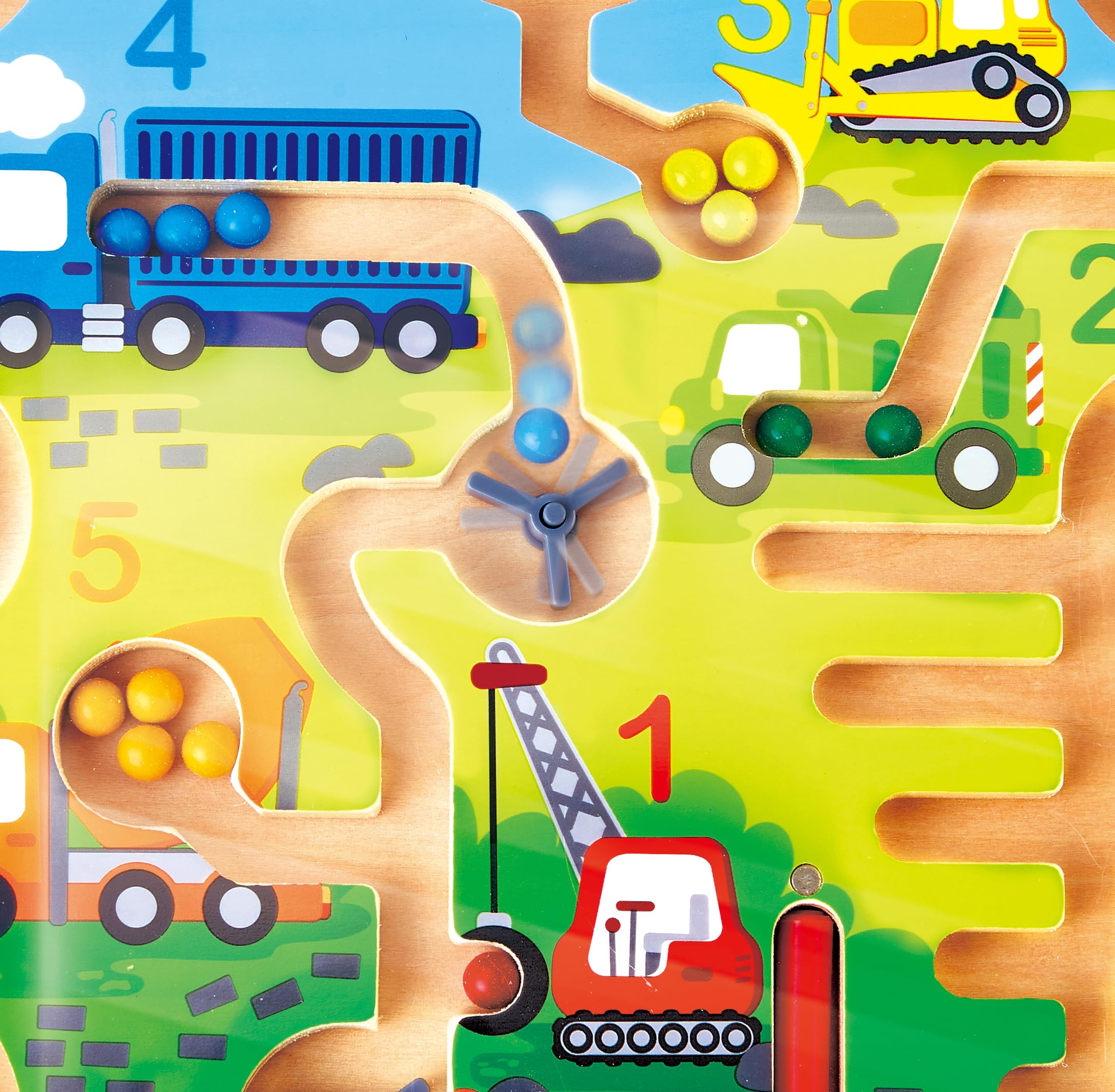 Hape Labirinto Magnetico Cantiere labirinto bambini numeri