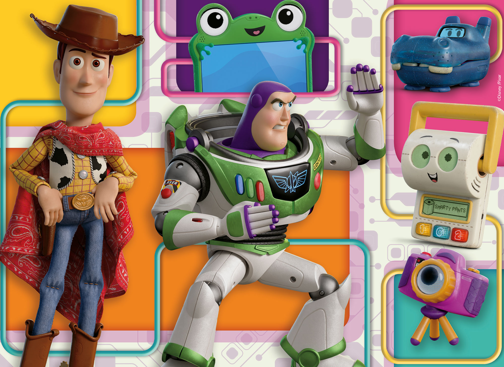 Lisciani Disney Toy Story Puzzle Maxifloor 4x48 da Colorare