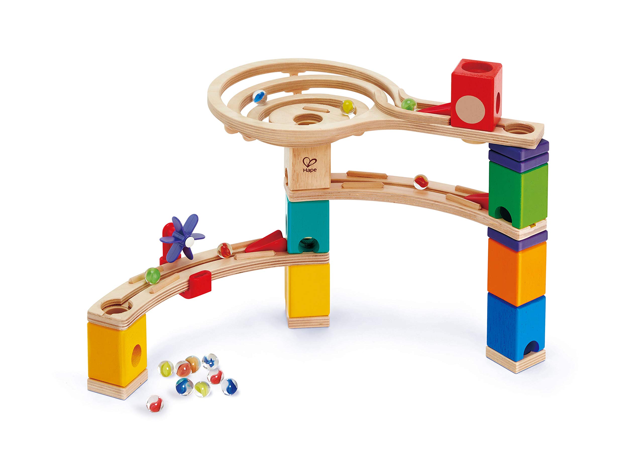 Hape Quadrilla Corsa al Traguardo Pista Biglie Legno 4 Anni