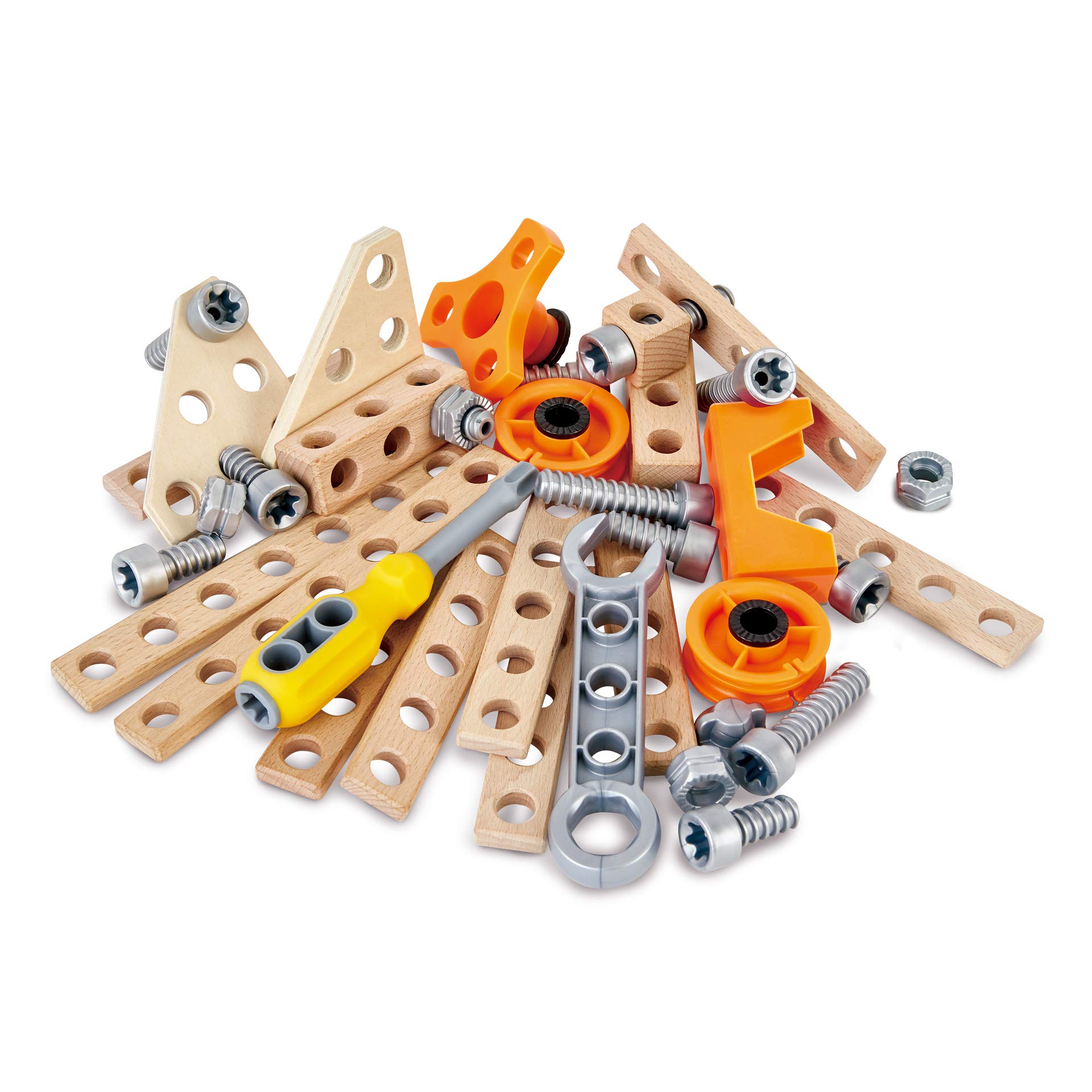 Hape Junior Inventor kit costruzioni legno 42 pezzi 4 anni