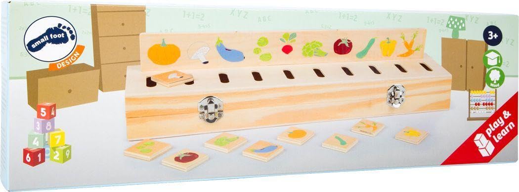 smallfoot educate 11325 scatola forme e colori legno