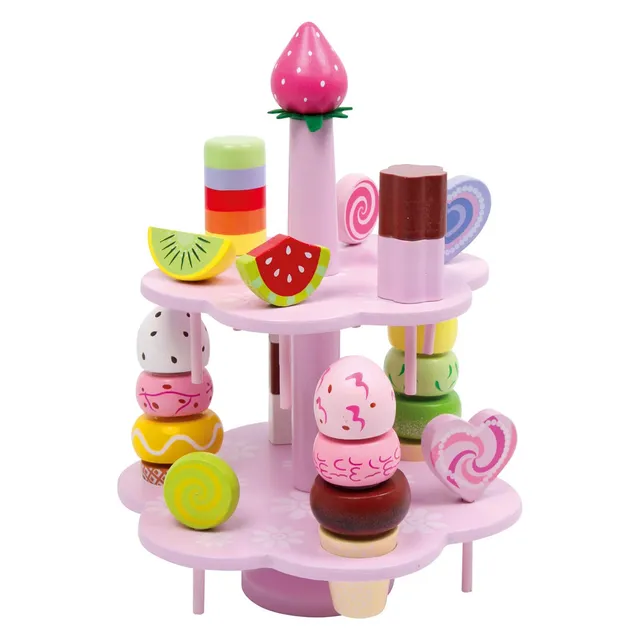 smallfoot 3312 espositore dolciumi legno rosa