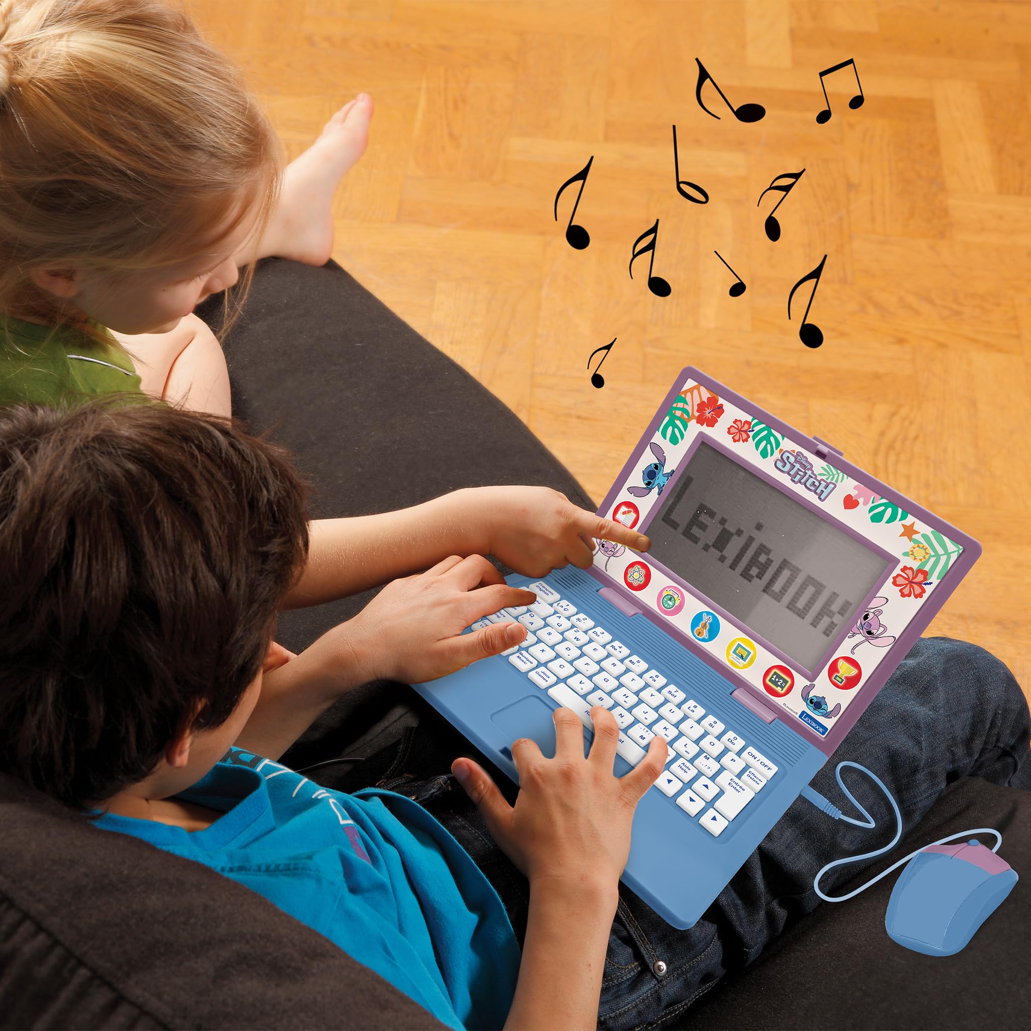 Lexibook JC599 Stitch laptop educativo bilingue 170 attività
