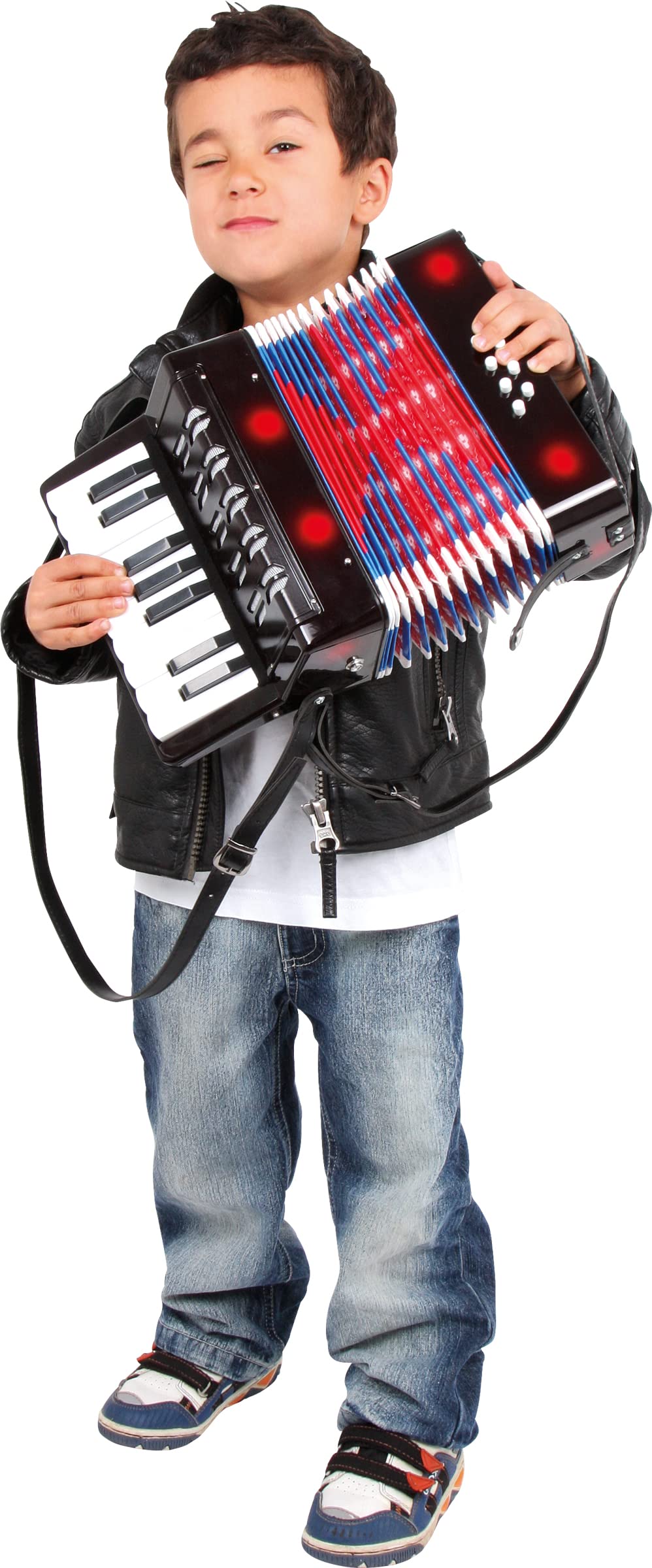 small foot Classic fisarmonica nera per bambini