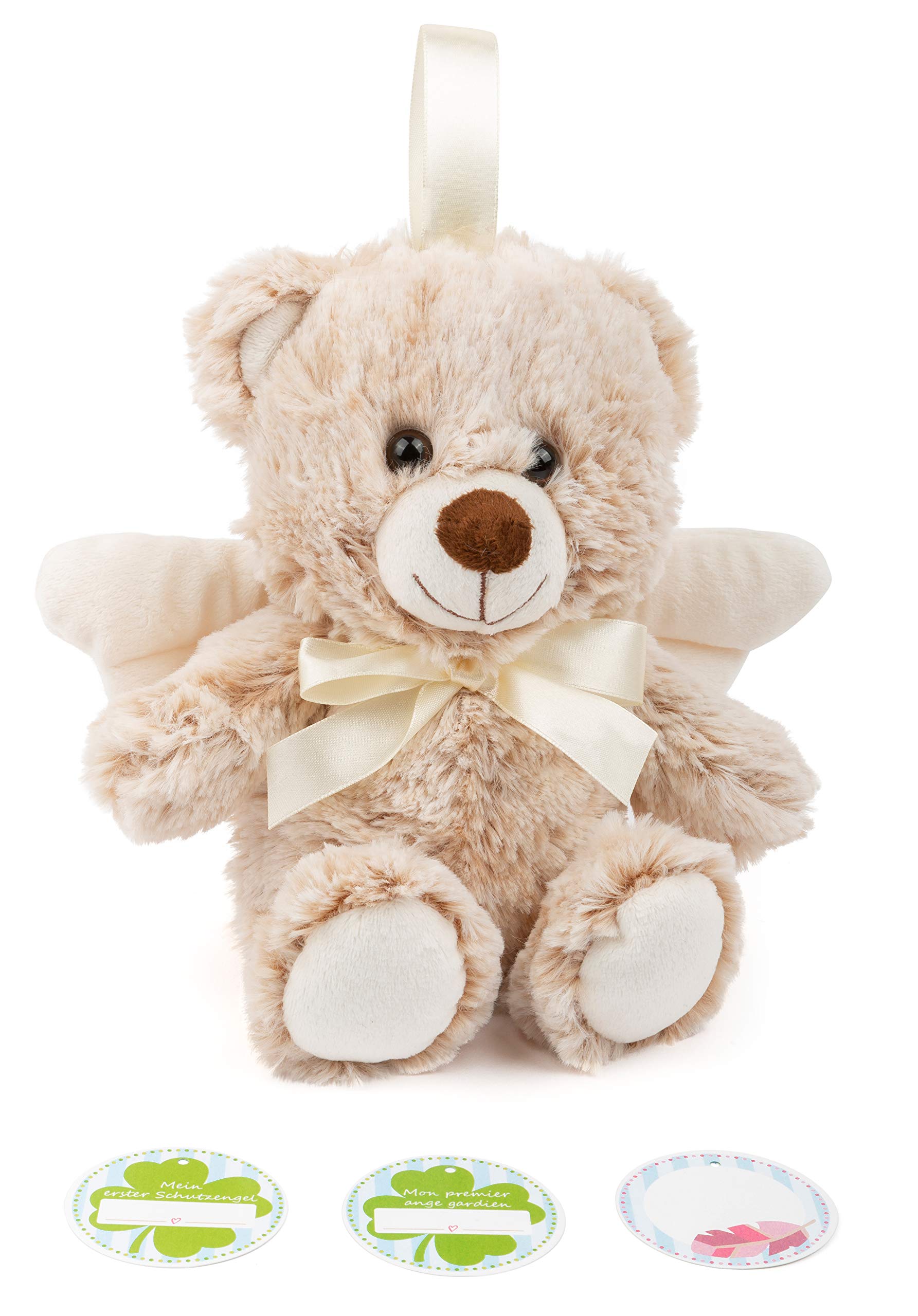 smallfoot 11485 orsetto peluche angelo custode 18 cm morbido