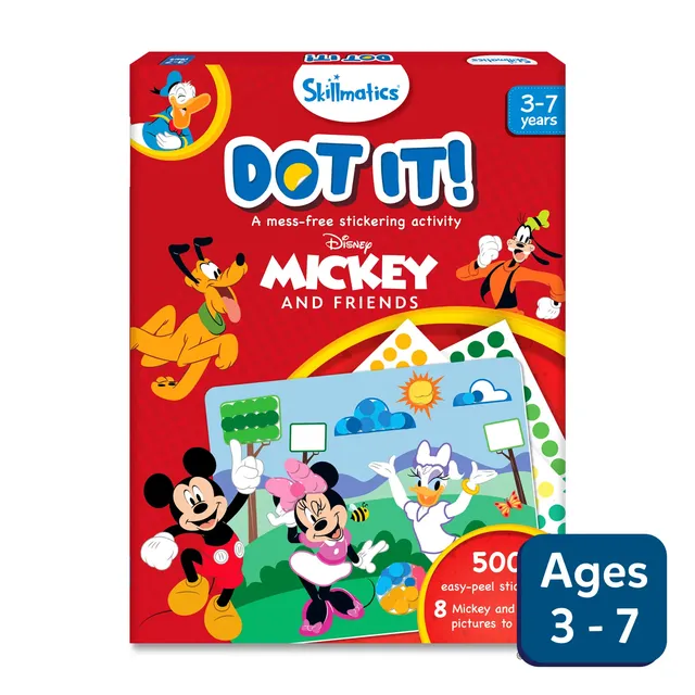 Skillmatics Dot it Mickey and Friends sticker art 3-7 anni