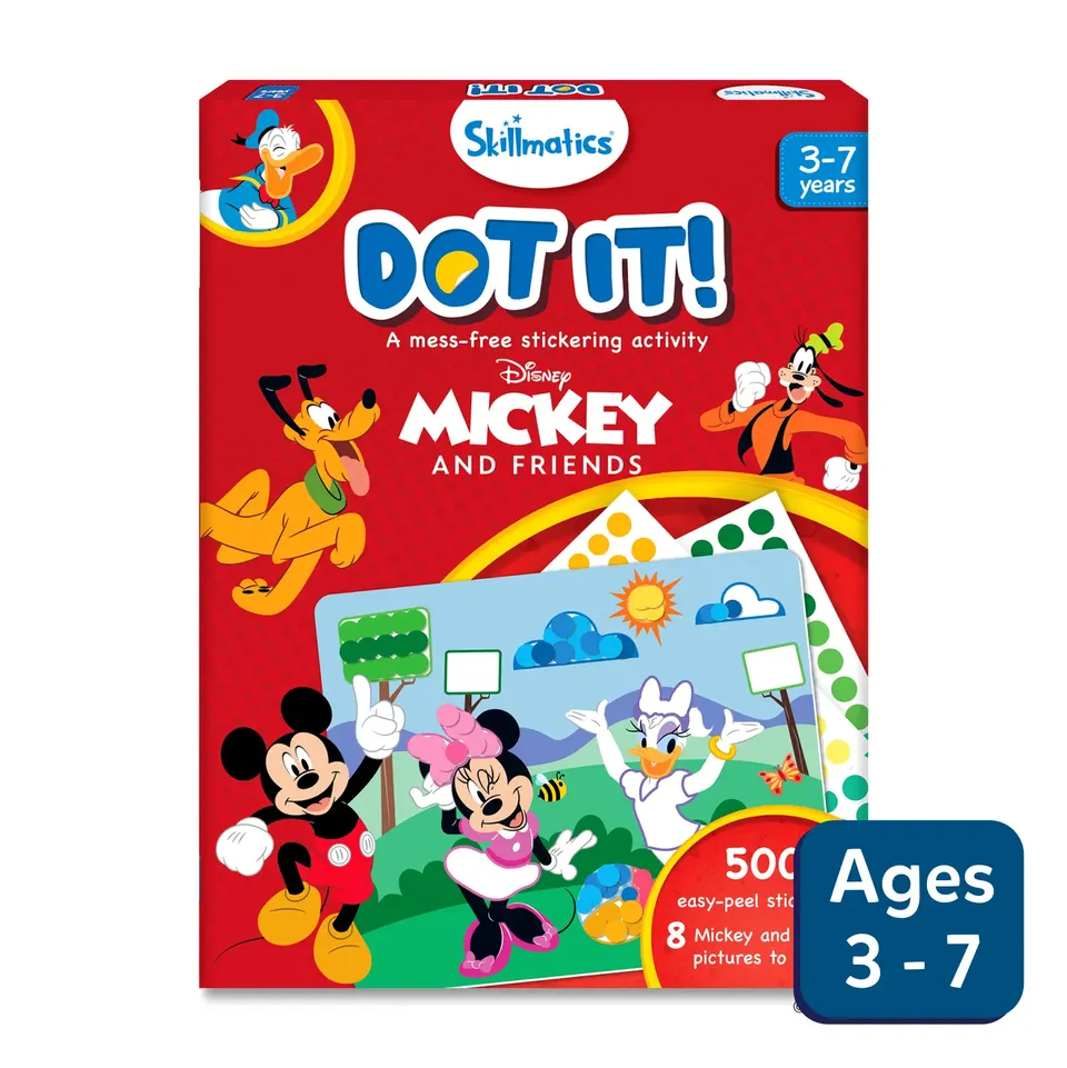 Skillmatics Dot it Mickey and Friends sticker art 3-7 anni