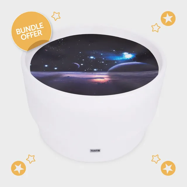 Tickit Discovery Glow Table Space tavolo luminoso 2 pezzi LED