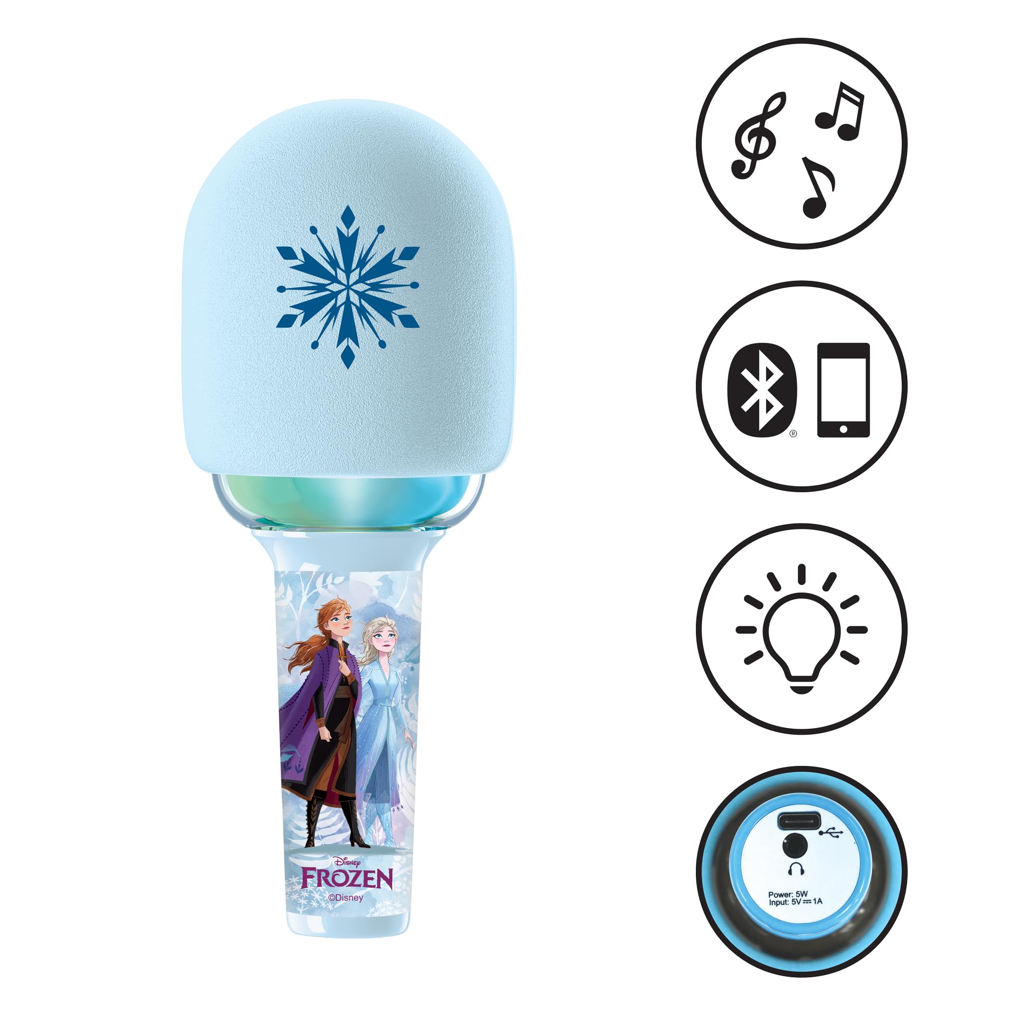 Lexibook Frozen MIC280FZ microfono senza fili con luci