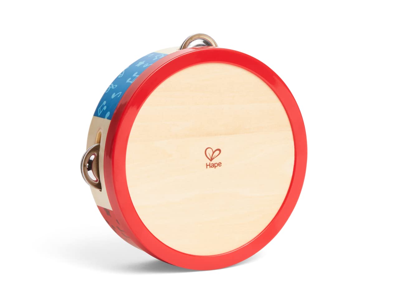 Hape Tamburello 2 in 1 Strumento Musicale Legno 12 Mesi