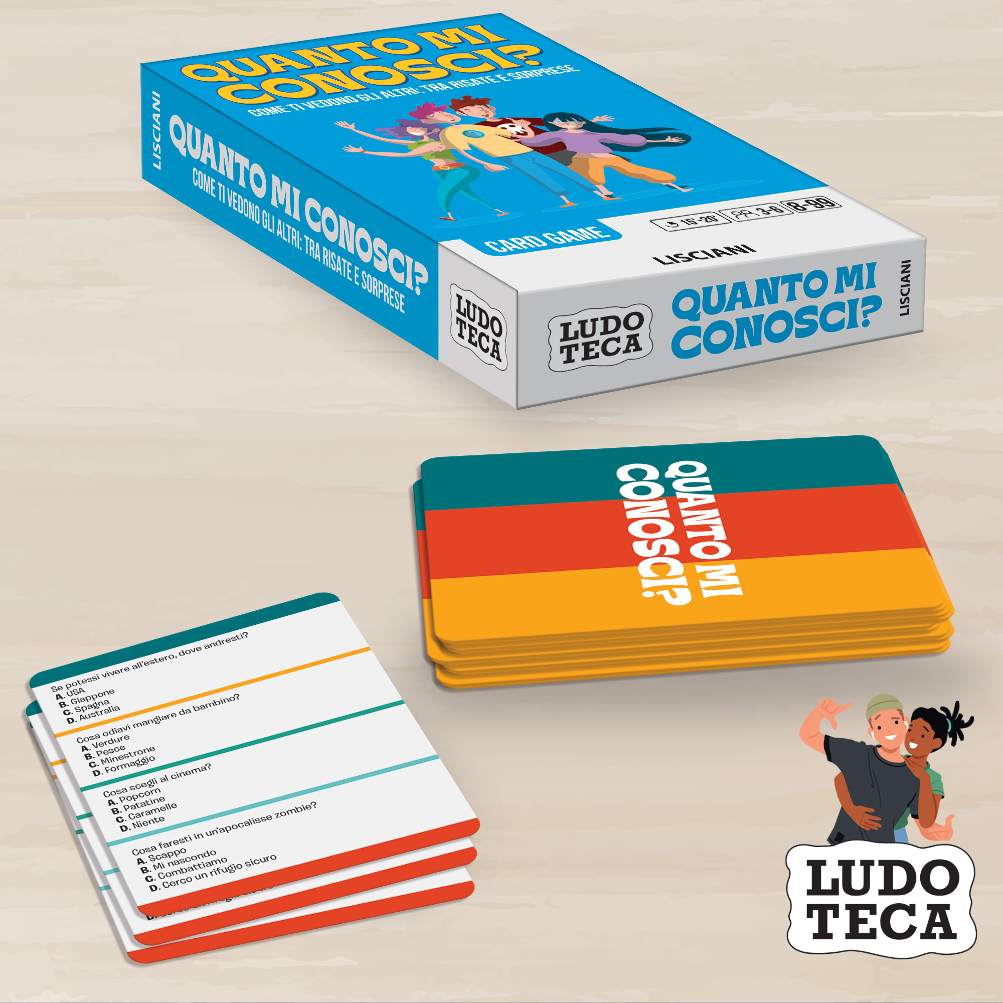 Lisciani Ludoteca Quanto Mi Conosci? gioco carte famiglia