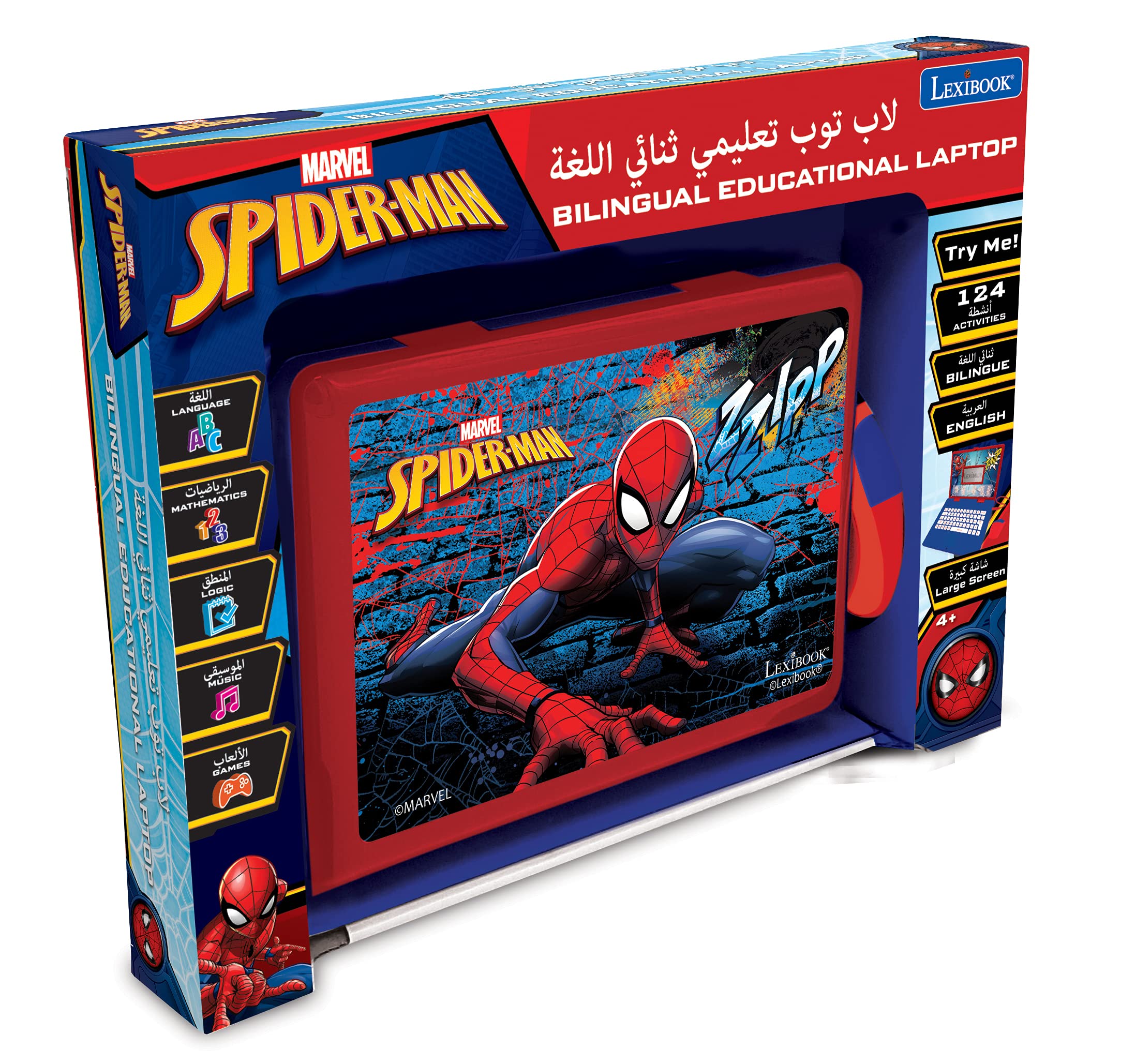 Lexibook Spider-Man JC598SPi13 laptop educativo 124 attività