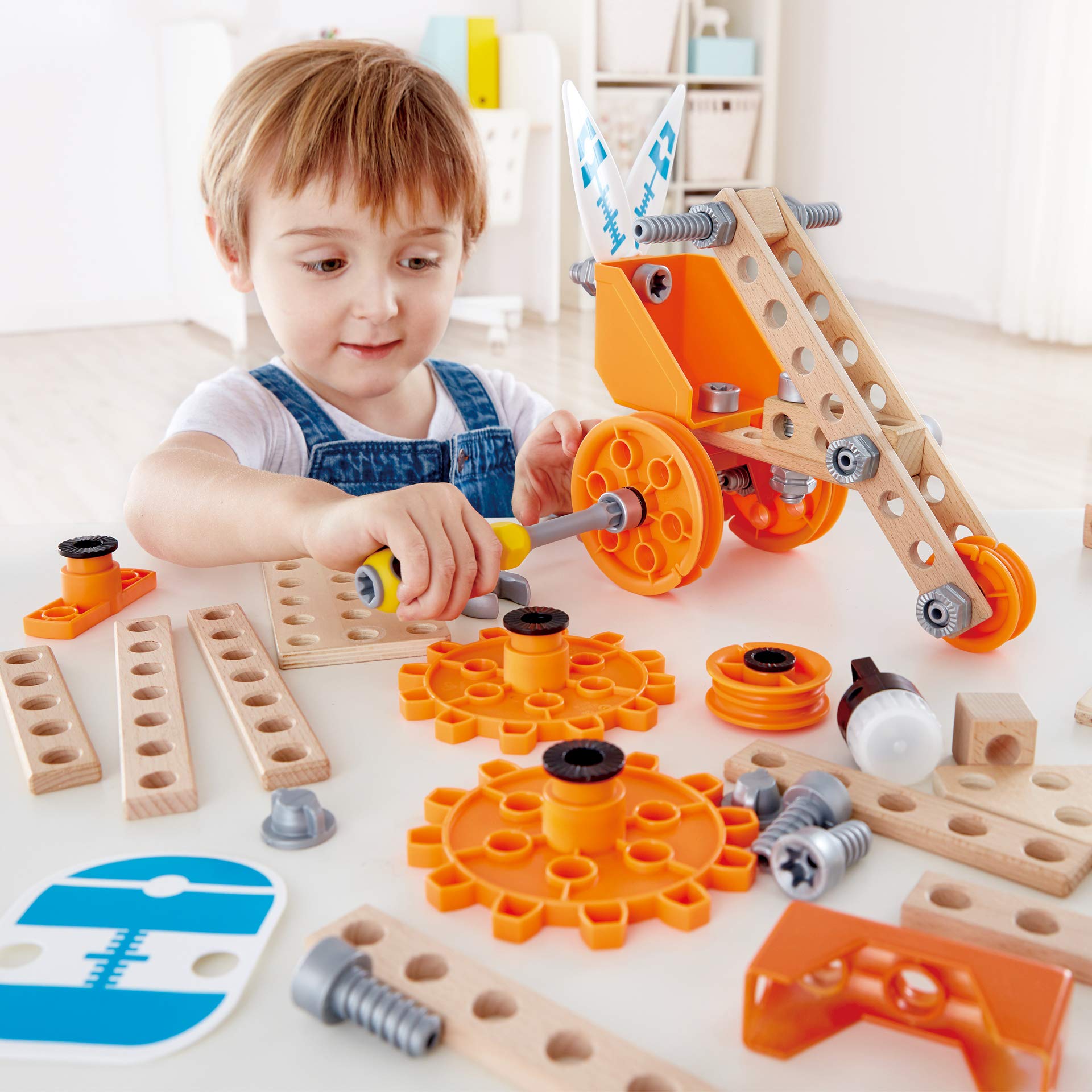 Hape Junior Inventor kit deluxe esperimenti 57 pezzi