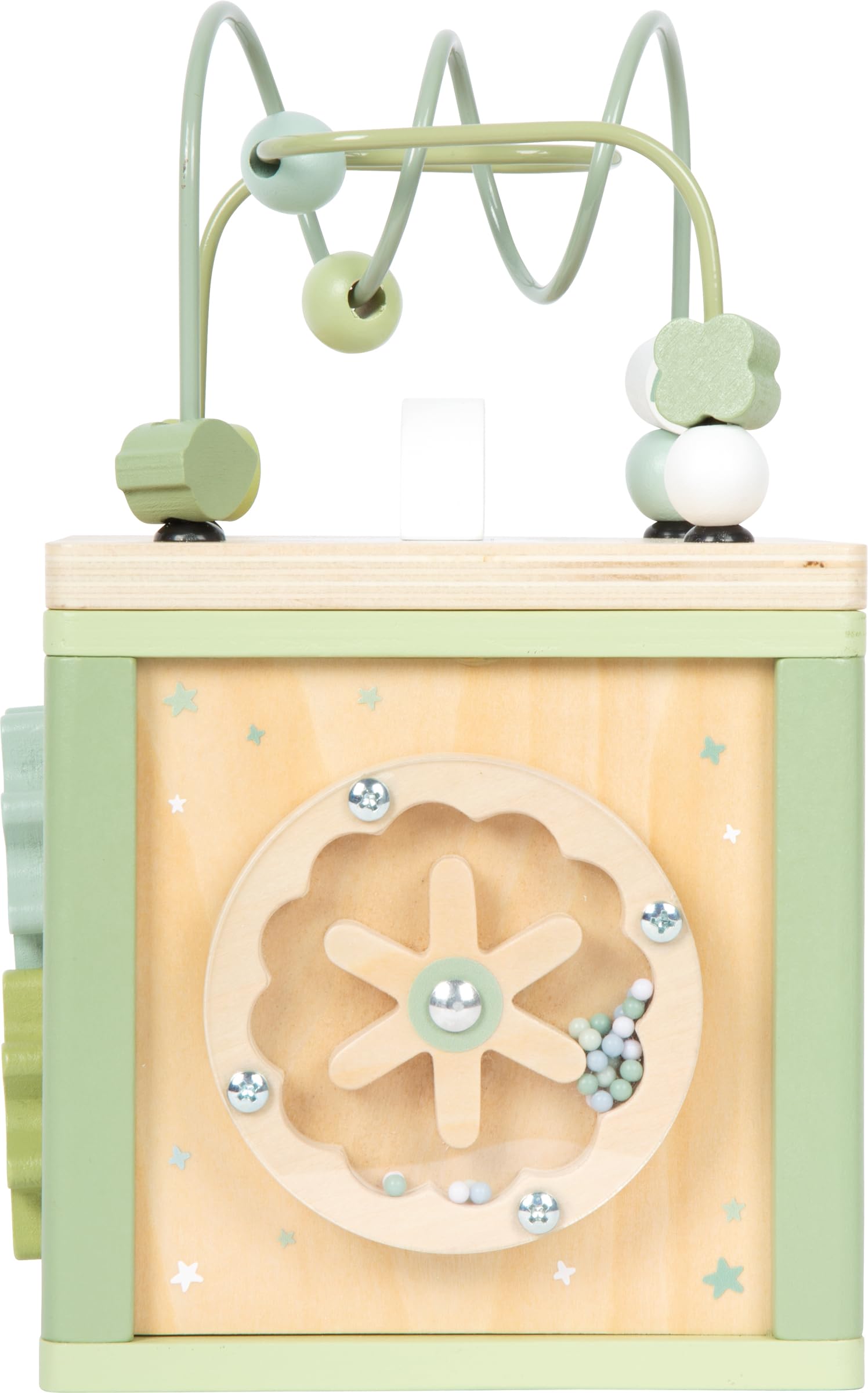 smallfoot Dado Motricita 12805 cubo legno verde