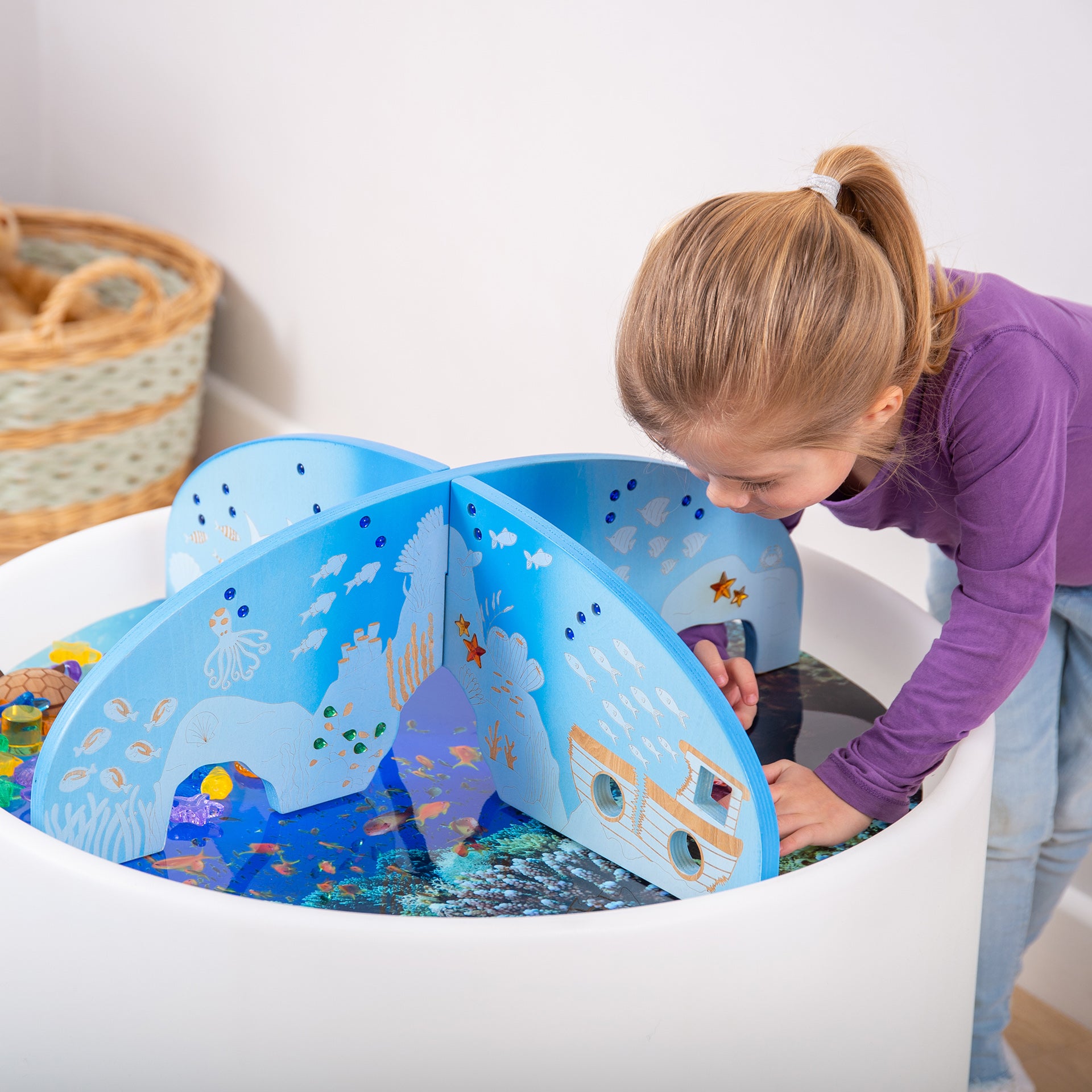Tickit Ocean Discovery Dividers scenario mare legno 2 pz