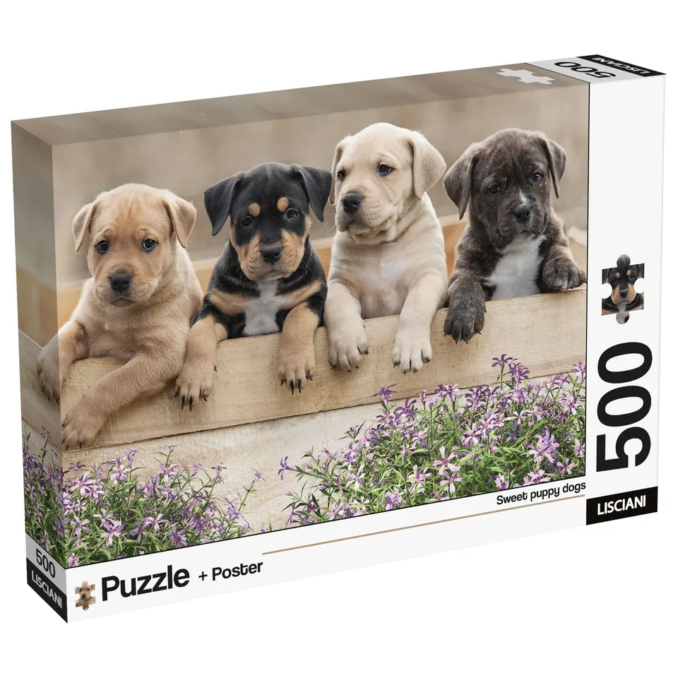 Lisciani Puzzle Poster Dogs 500 puzzle 500 pezzi con poster