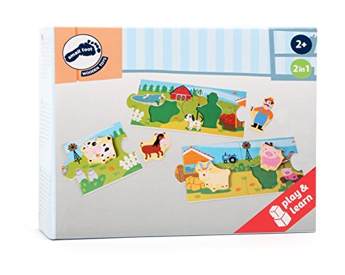 smallfoot 10626 Storypuzzle puzzle fattoria legno 5 pezzi