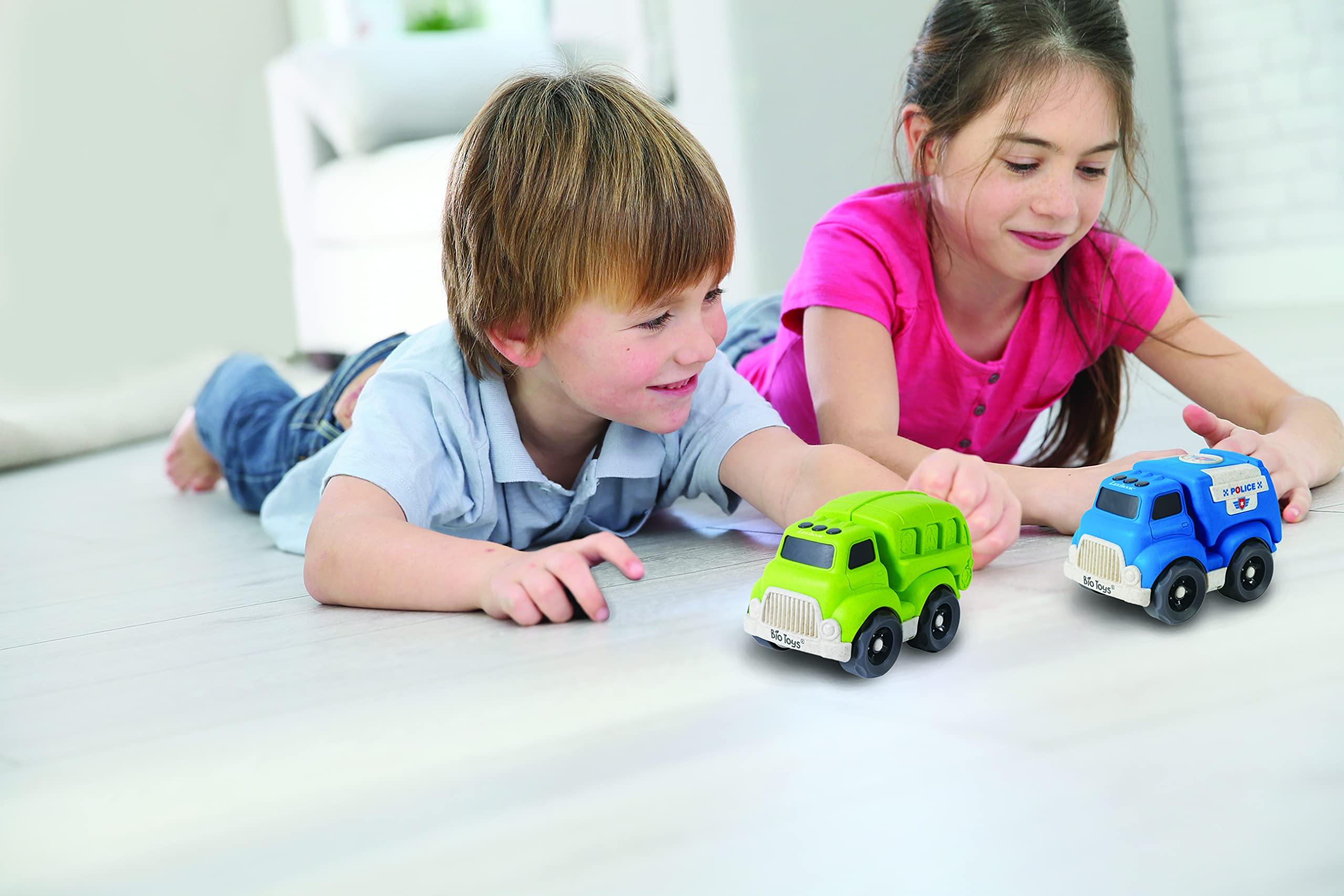 Lexibook Bio Toys BIOC06 macchinine polizia e rifiuti