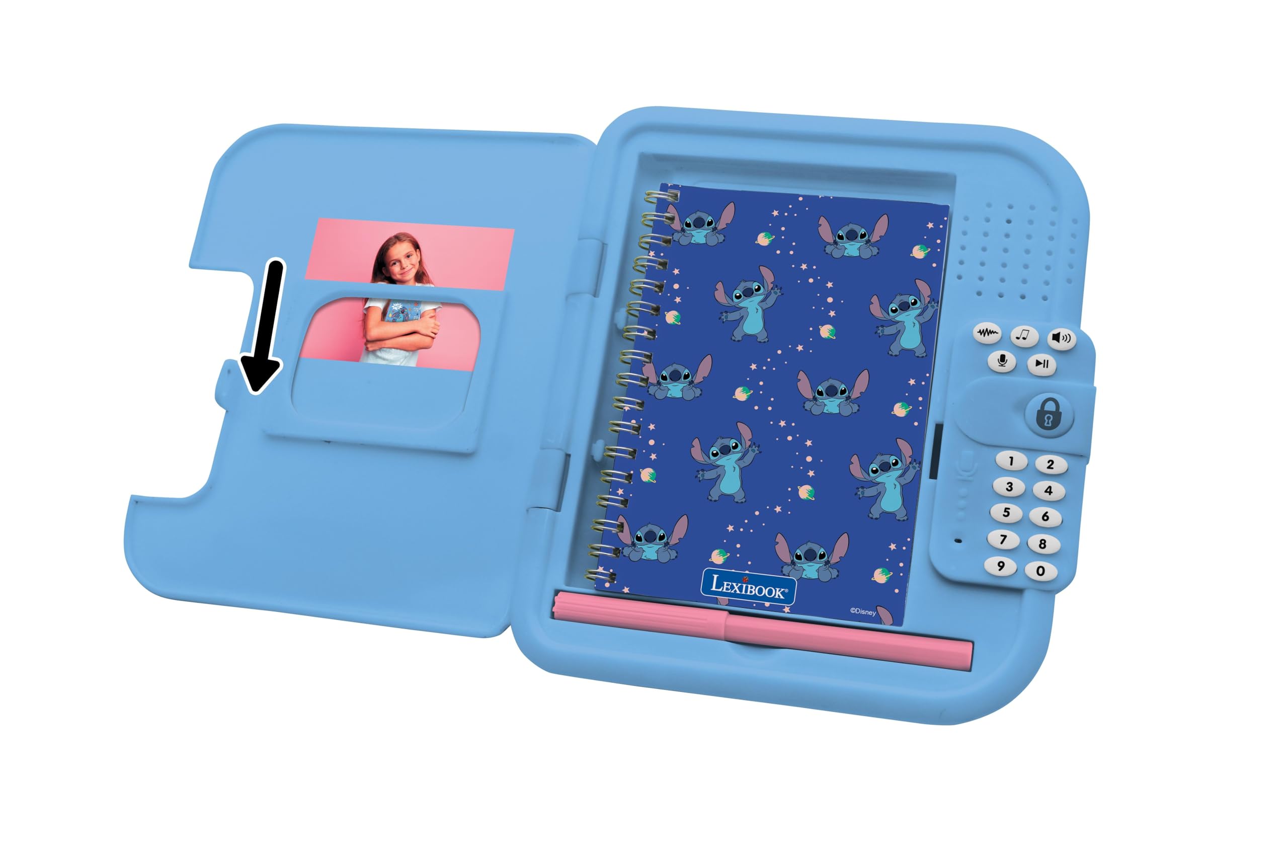 Lexibook Disney Stitch SD50D diario elettronico con password