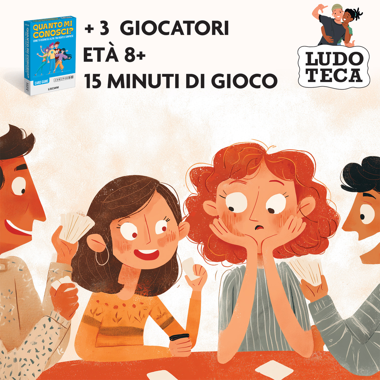 Lisciani Ludoteca Quanto Mi Conosci? gioco carte famiglia
