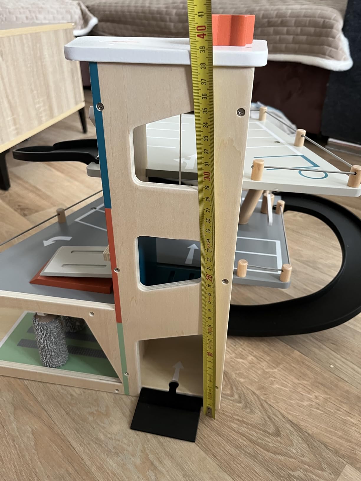 smallfoot Rallye 12357 parcheggio legno 3 piani 2 auto