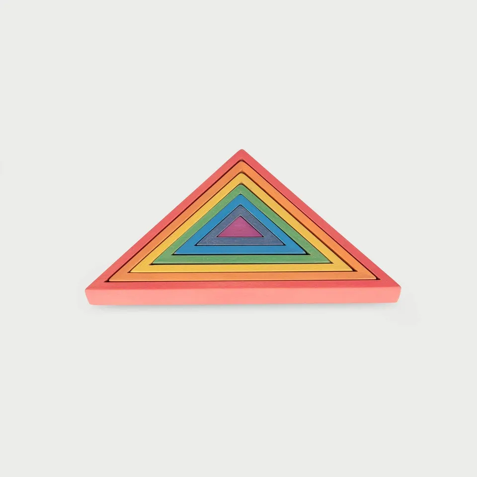 Tickit Rainbow Architect Triangles triangoli legno arcobaleno