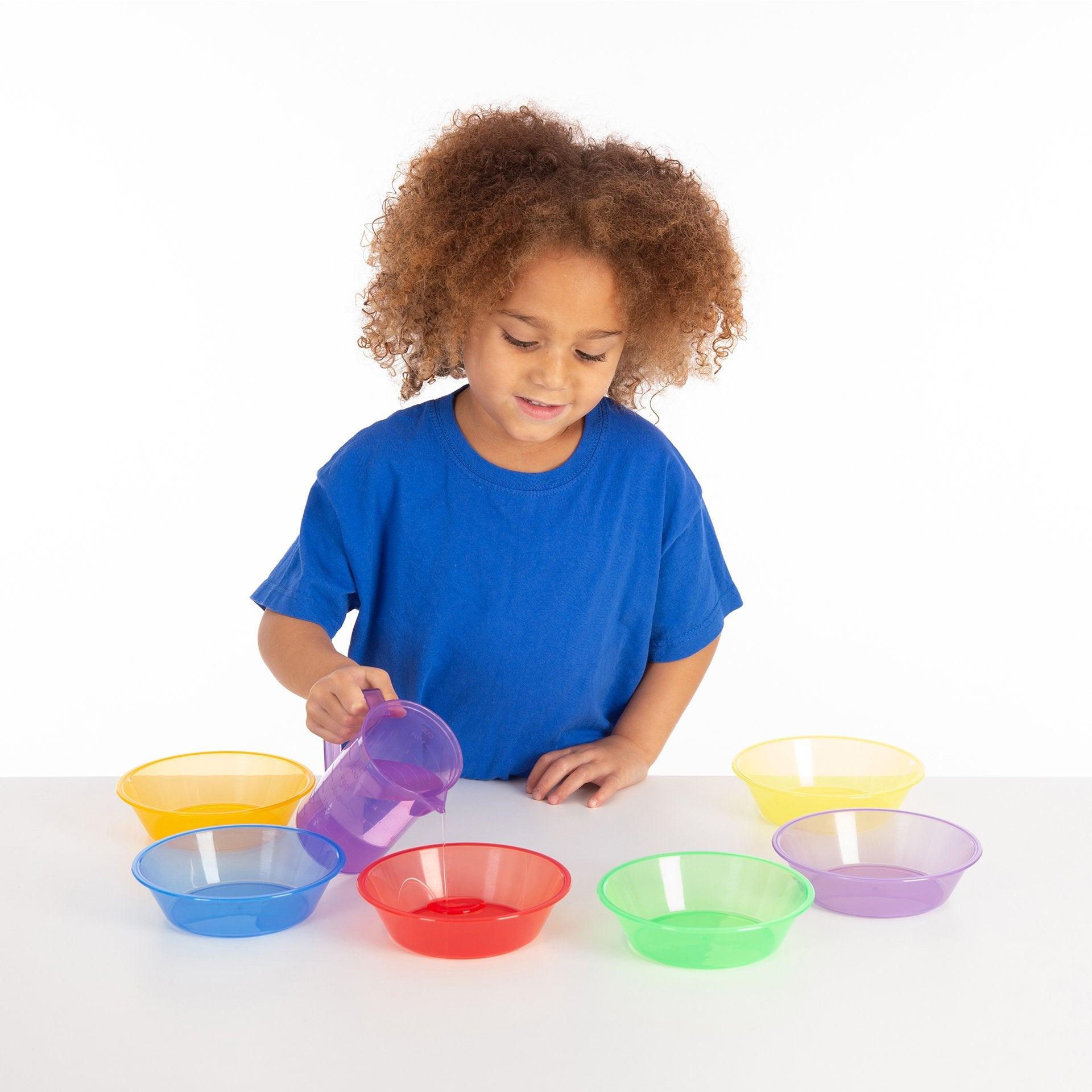 Tickit Translucent Colour ciotole 6 colori impilabili