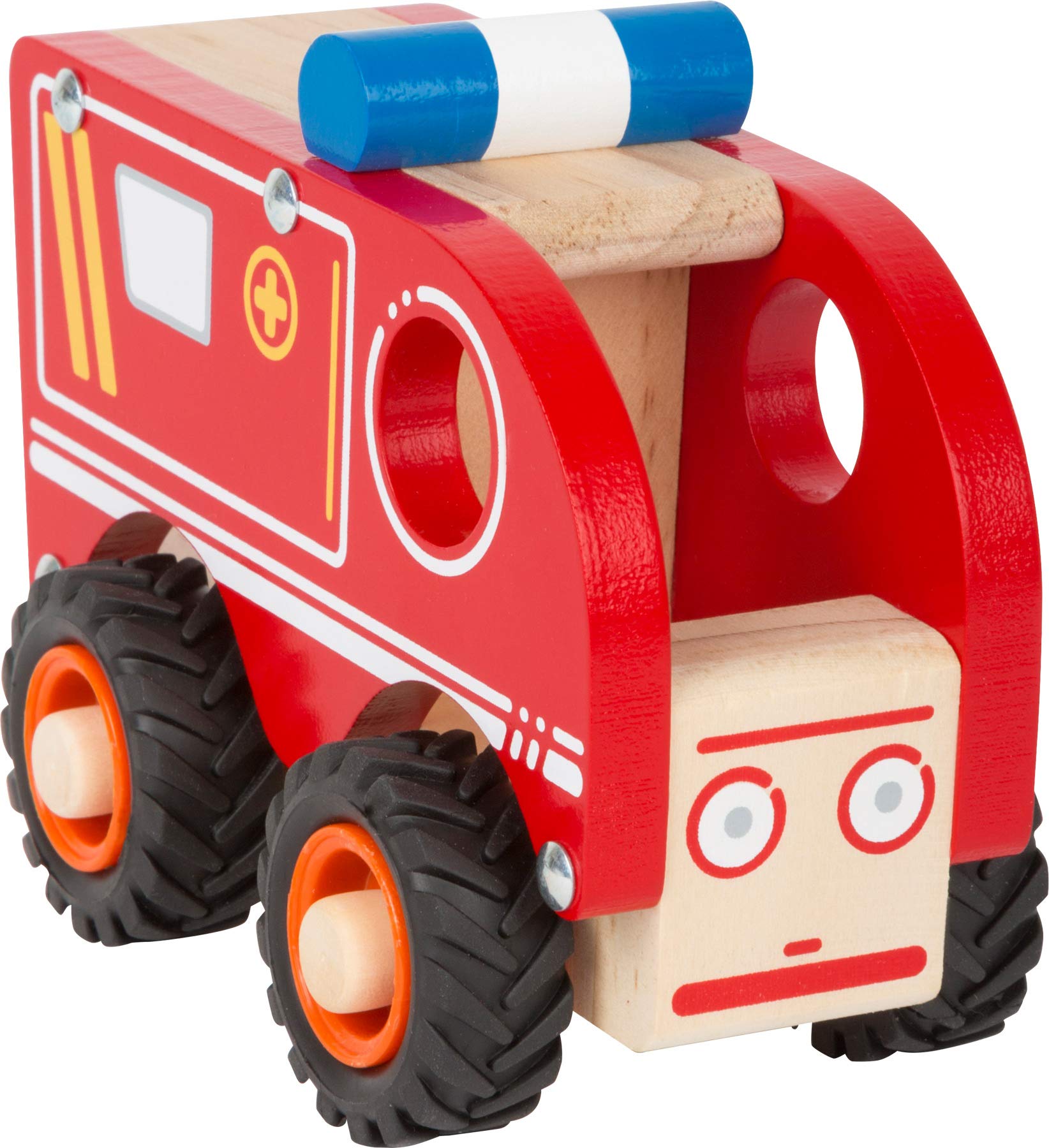 smallfoot 11076 ambulanza legno ruote gommate 18 mesi
