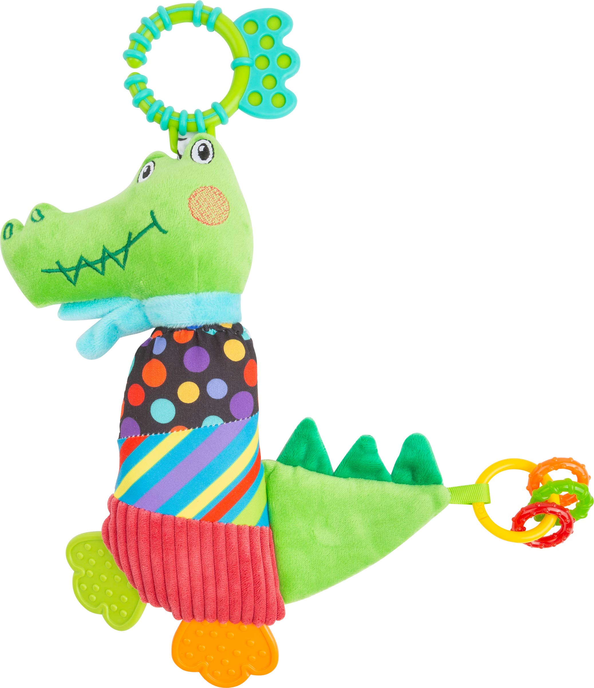 smallfoot 11423 Peluche Coccodrillo Sonaglio Neonati